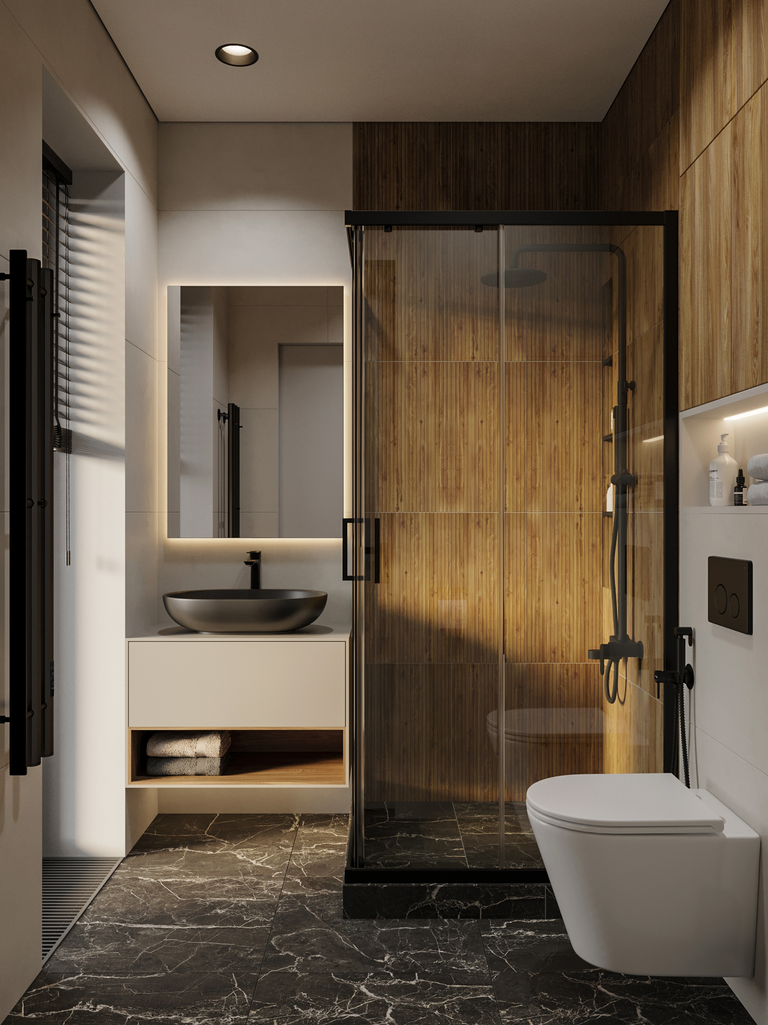 Современный ремонт маленькой квартиры 60 м² для семьи в Москве