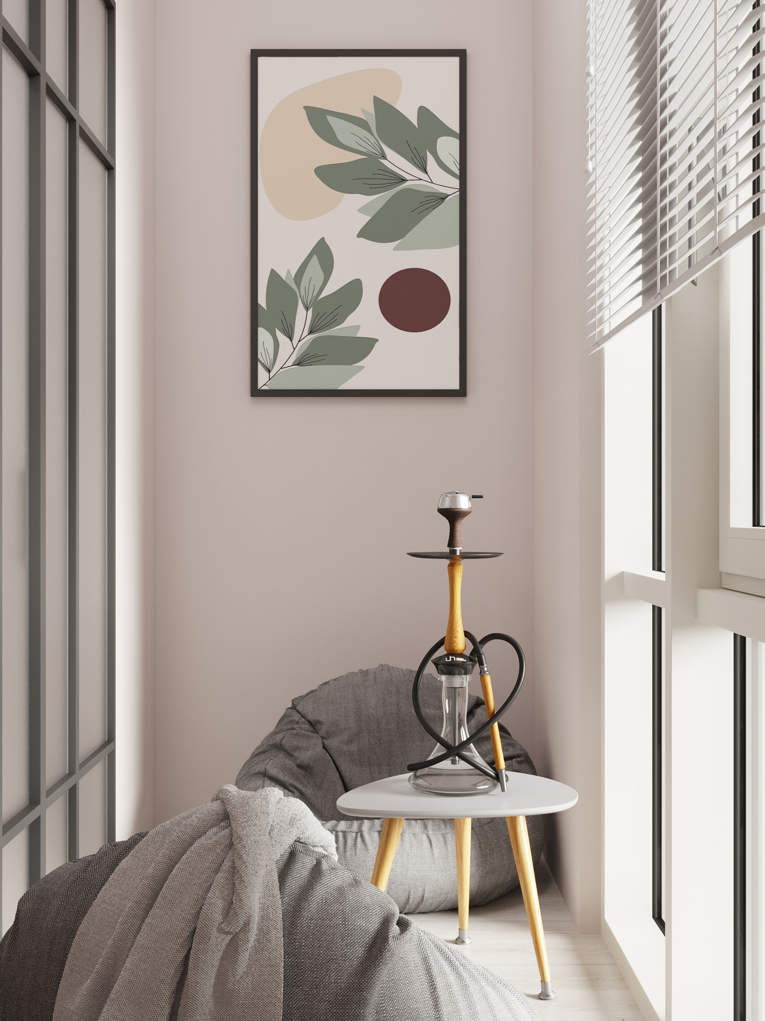 Современный интерьер квартиры  70 м² для семьи в Москве