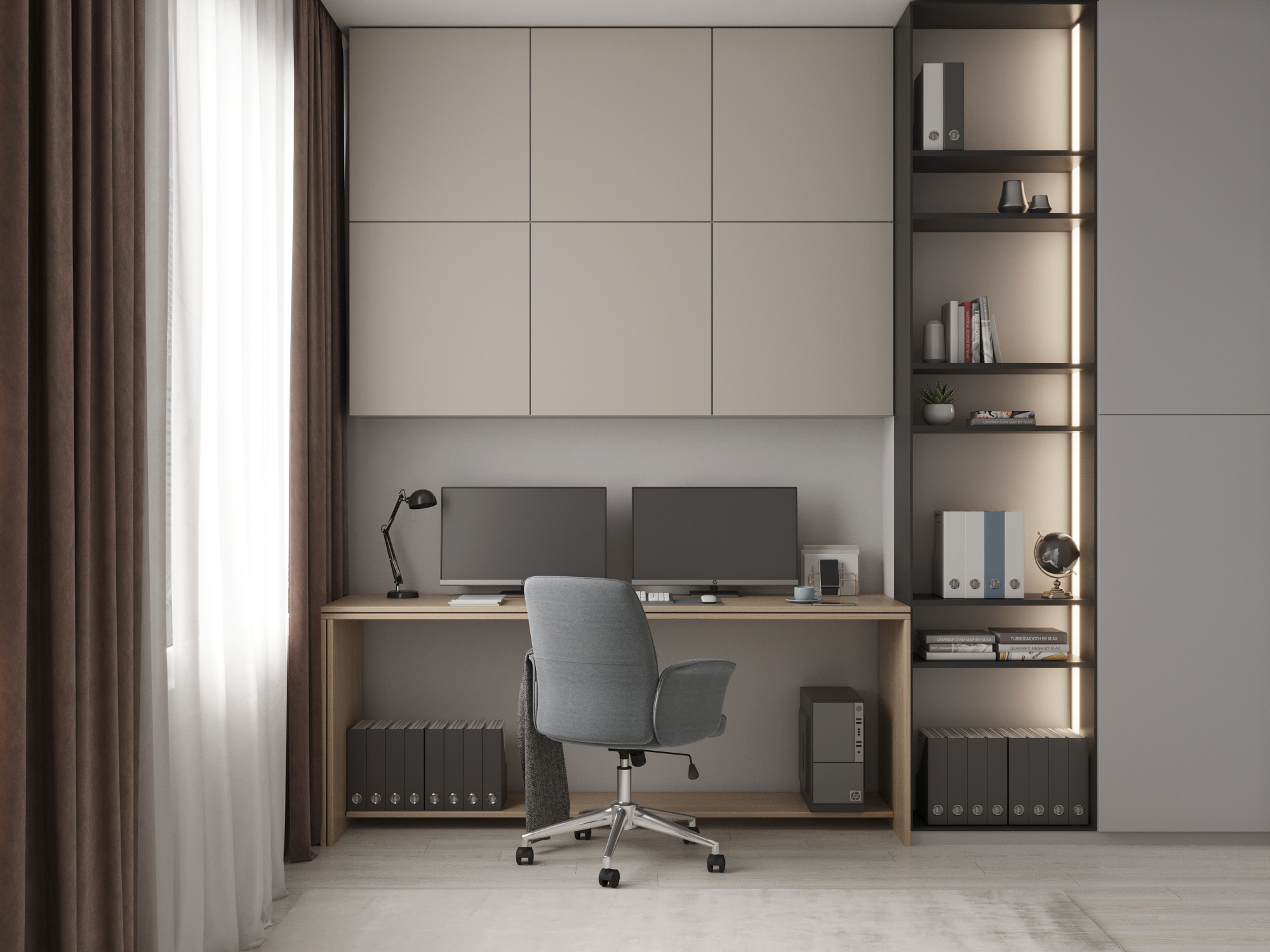 Современный интерьер квартиры  70 м² для семьи в Москве