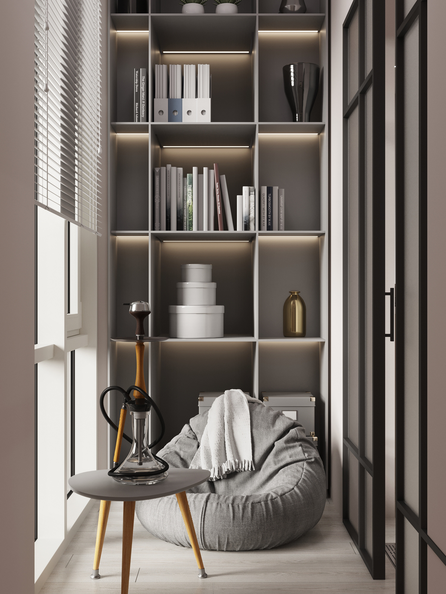 Современный интерьер квартиры  70 м² для семьи в Москве