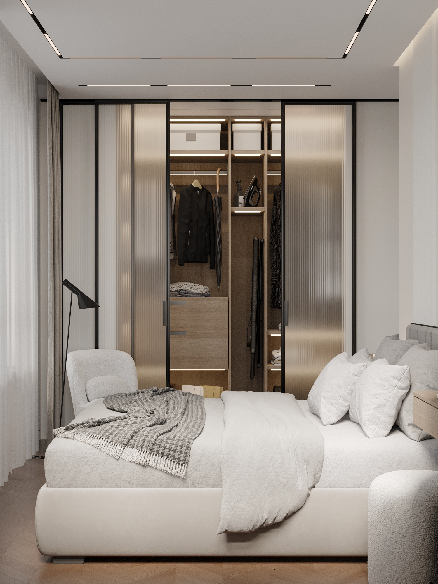 Функциональный интерьер квартиры 61 м² для пары в Москве