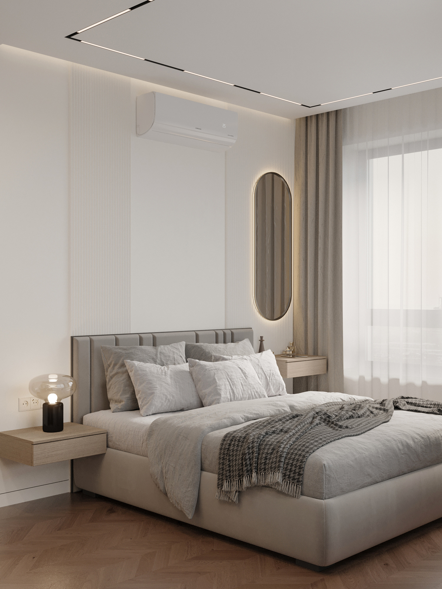 Функциональный интерьер квартиры 61 м² для пары в Москве