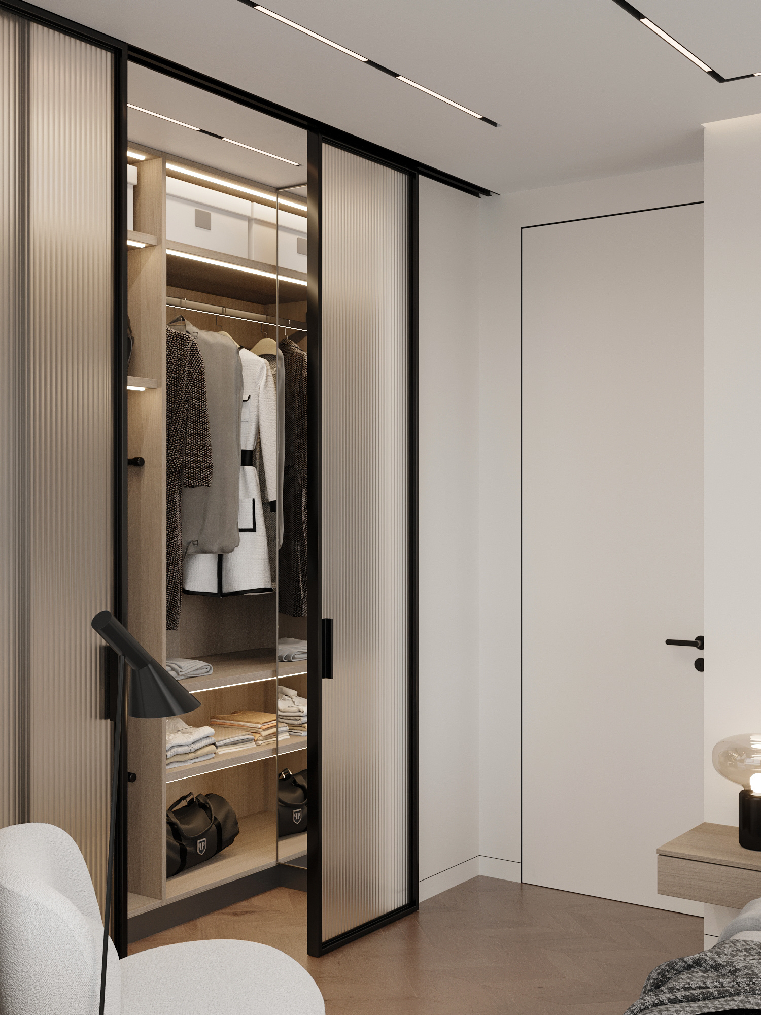 Функциональный интерьер квартиры 61 м² для пары в Москве