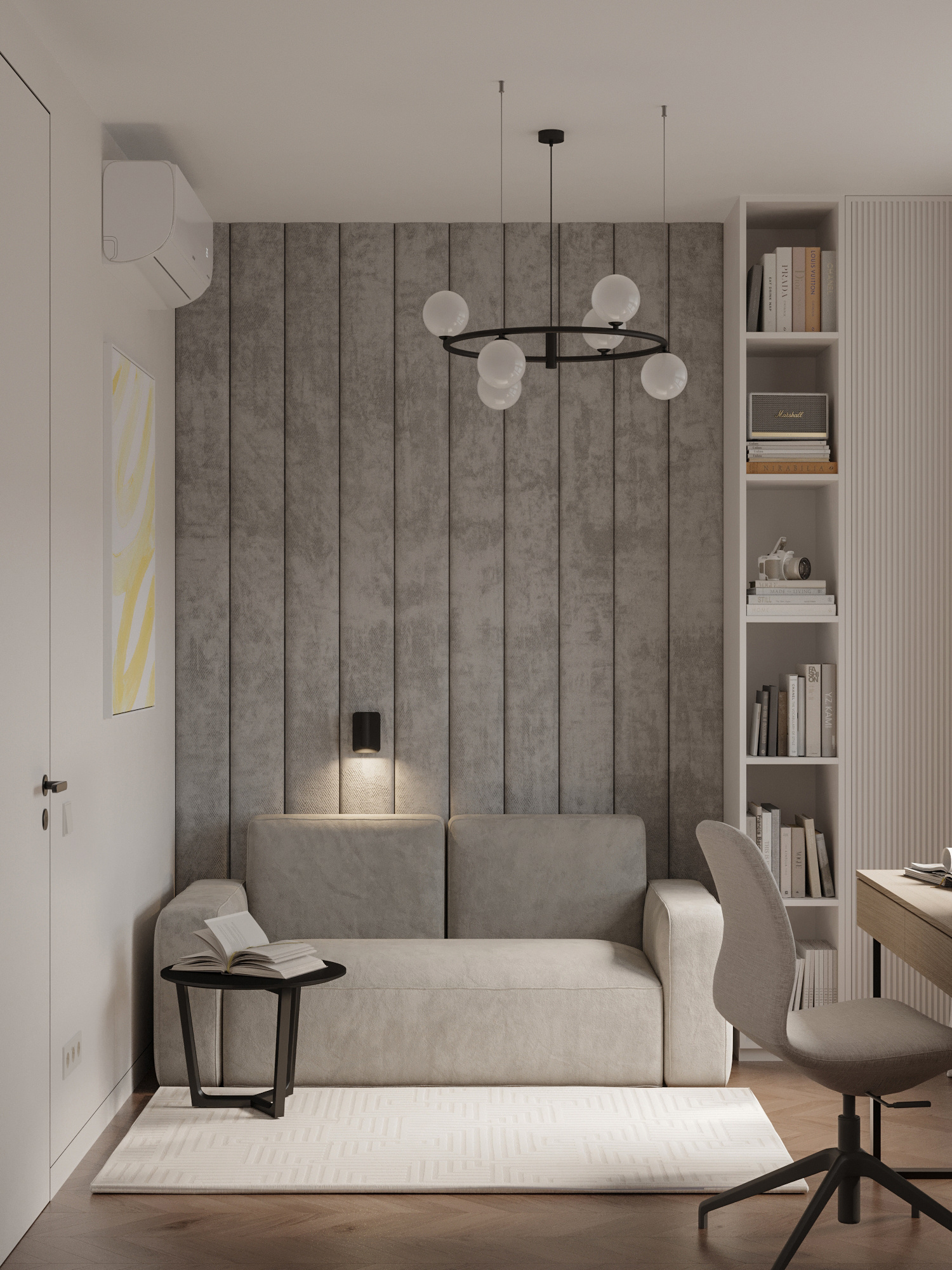 Функциональный интерьер квартиры 61 м² для пары в Москве