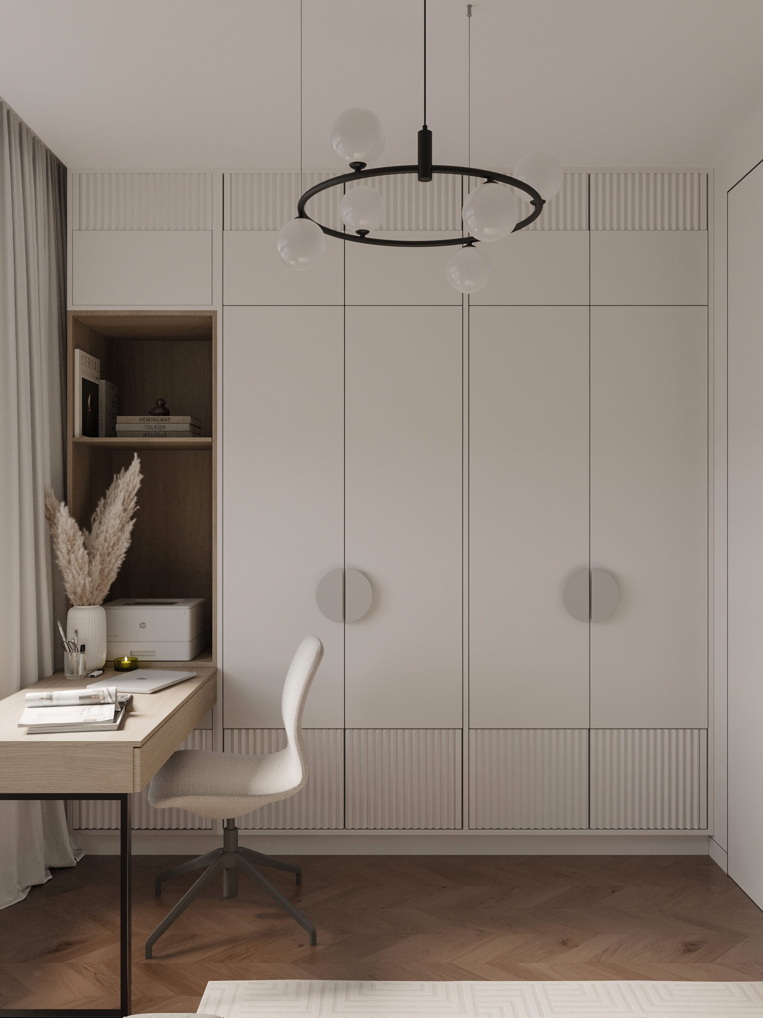 Функциональный интерьер квартиры 61 м² для пары в Москве