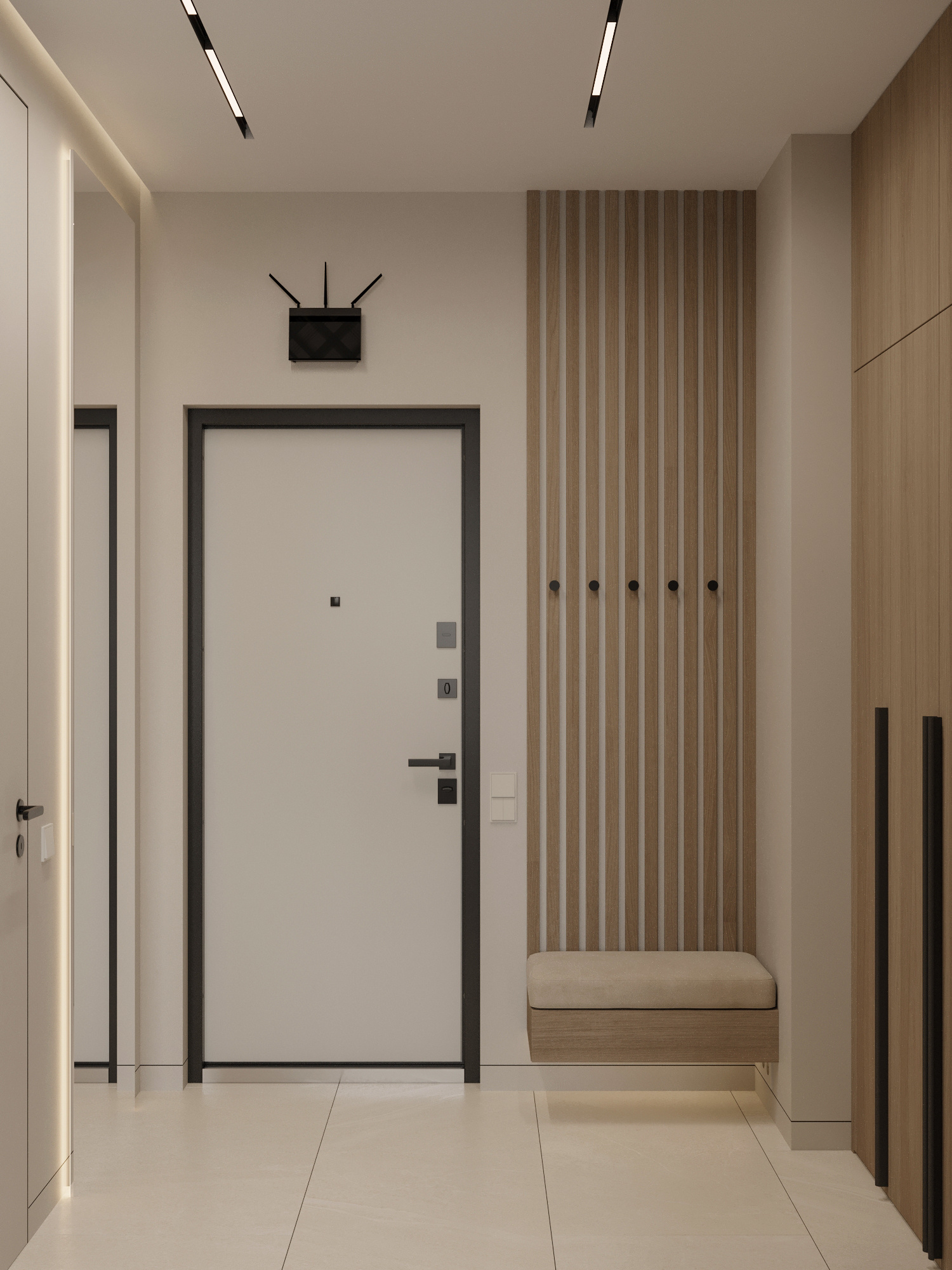 Функциональный интерьер квартиры 61 м² для пары в Москве