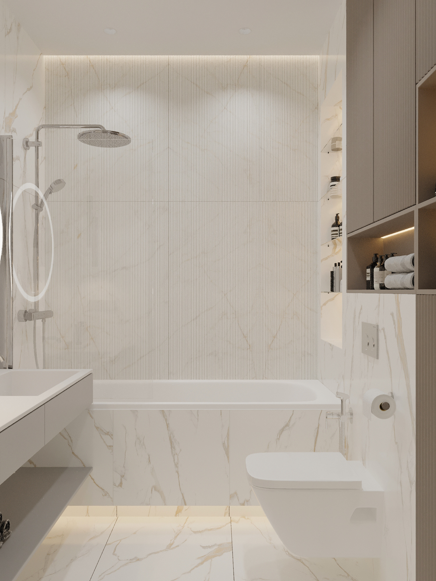 Функциональный интерьер квартиры 61 м² для пары в Москве