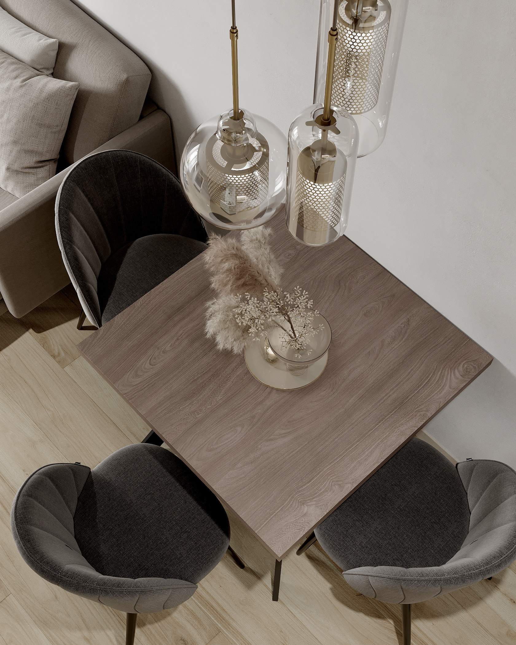 Стильный дизайн квартиры 52 м² для семьи в Москве