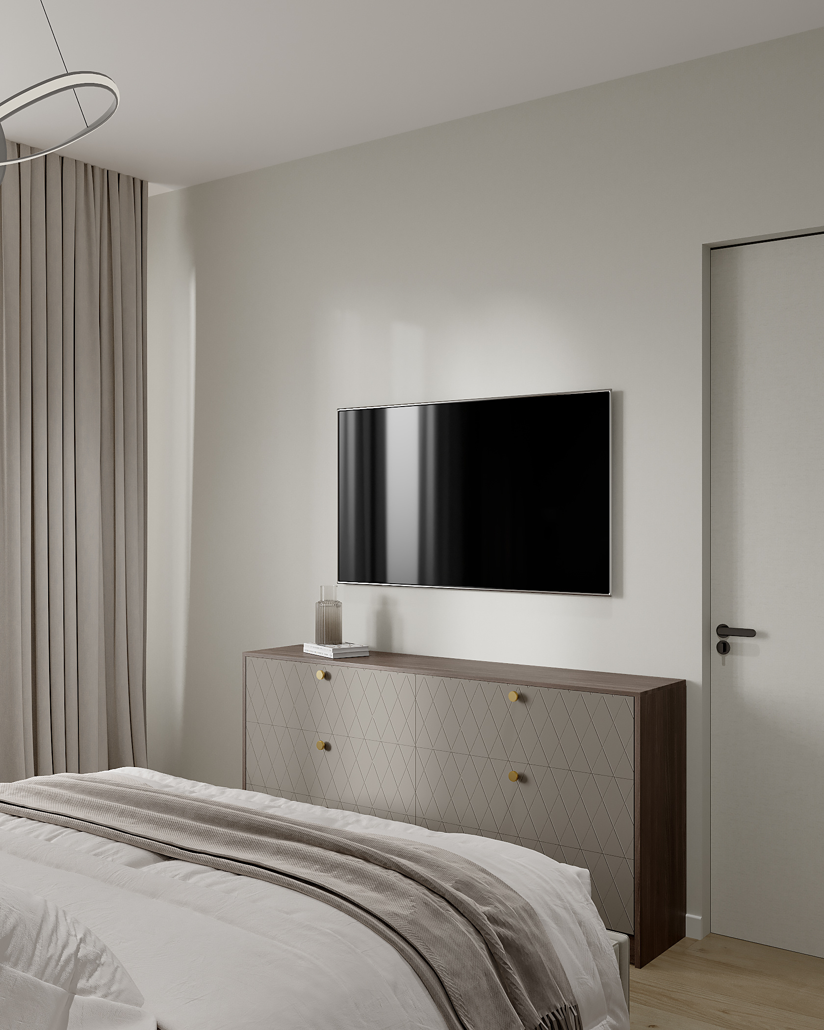 Стильный дизайн квартиры 52 м² для семьи в Москве