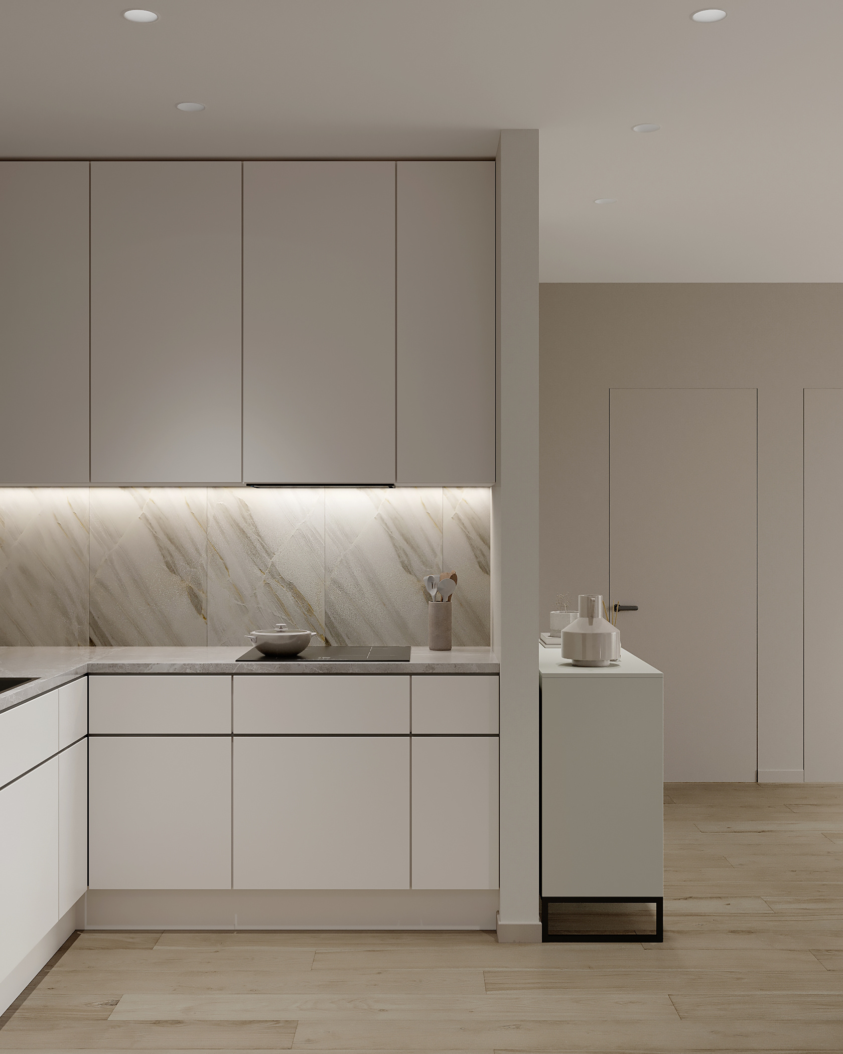 Стильный дизайн квартиры 52 м² для семьи в Москве