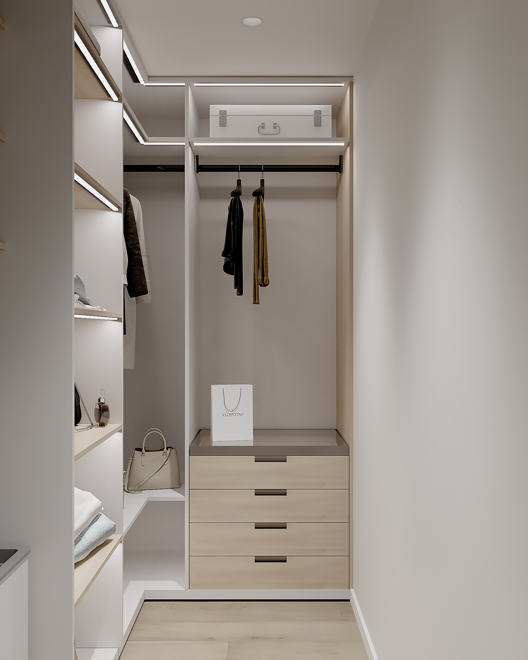 Стильный дизайн квартиры 52 м² для семьи в Москве