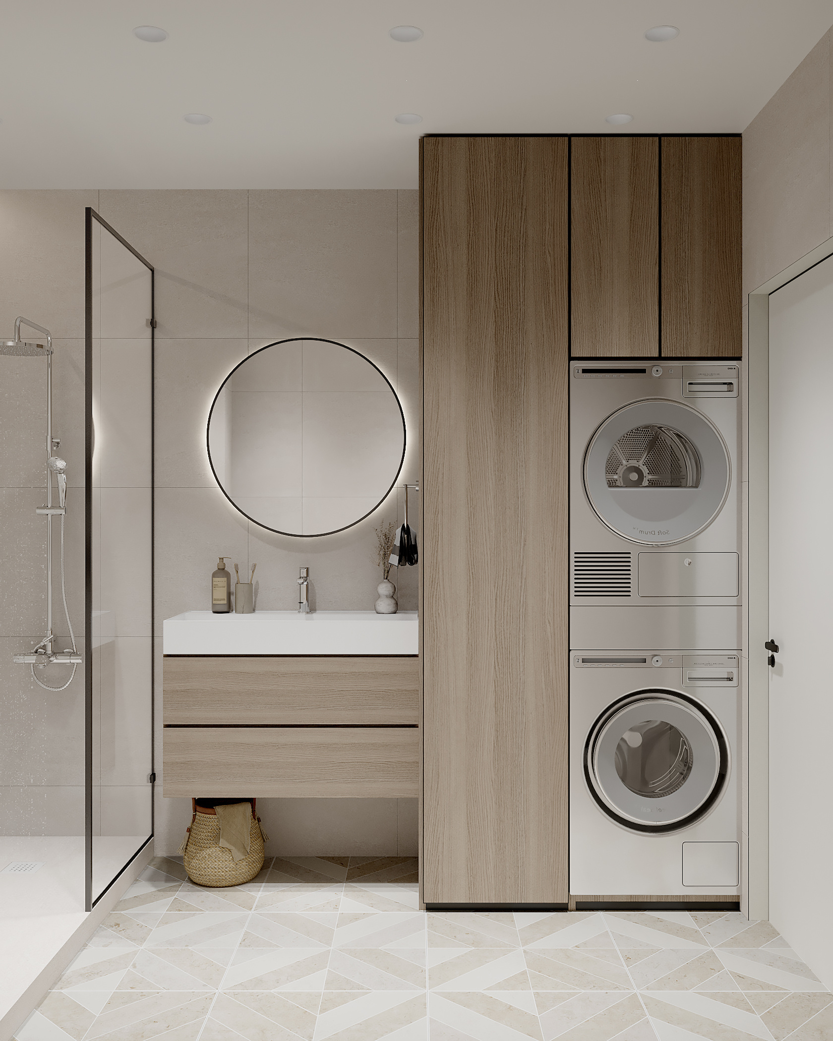 Стильный дизайн квартиры 52 м² для семьи в Москве