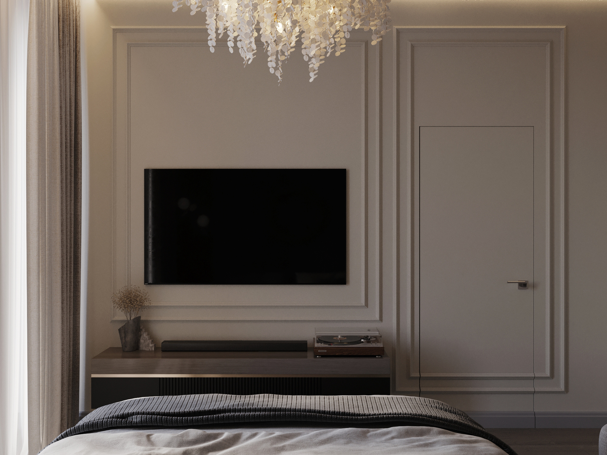 Современный интерьер квартиры 116 м² для молодой семьи в Москве