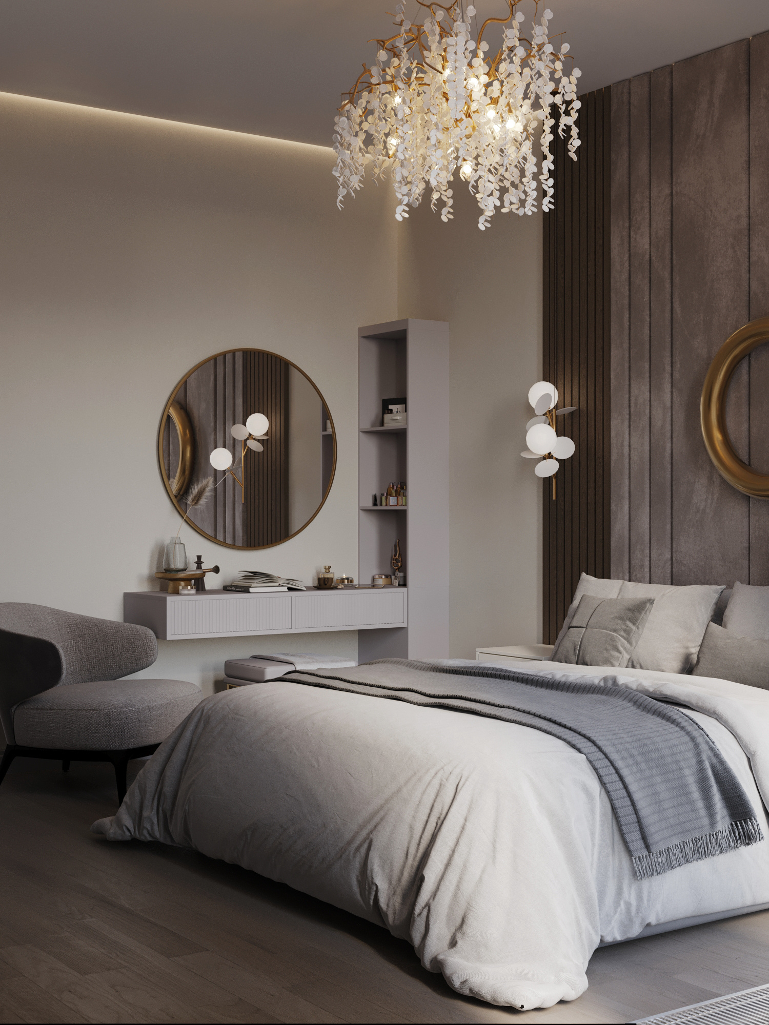 Современный интерьер квартиры 116 м² для молодой семьи в Москве