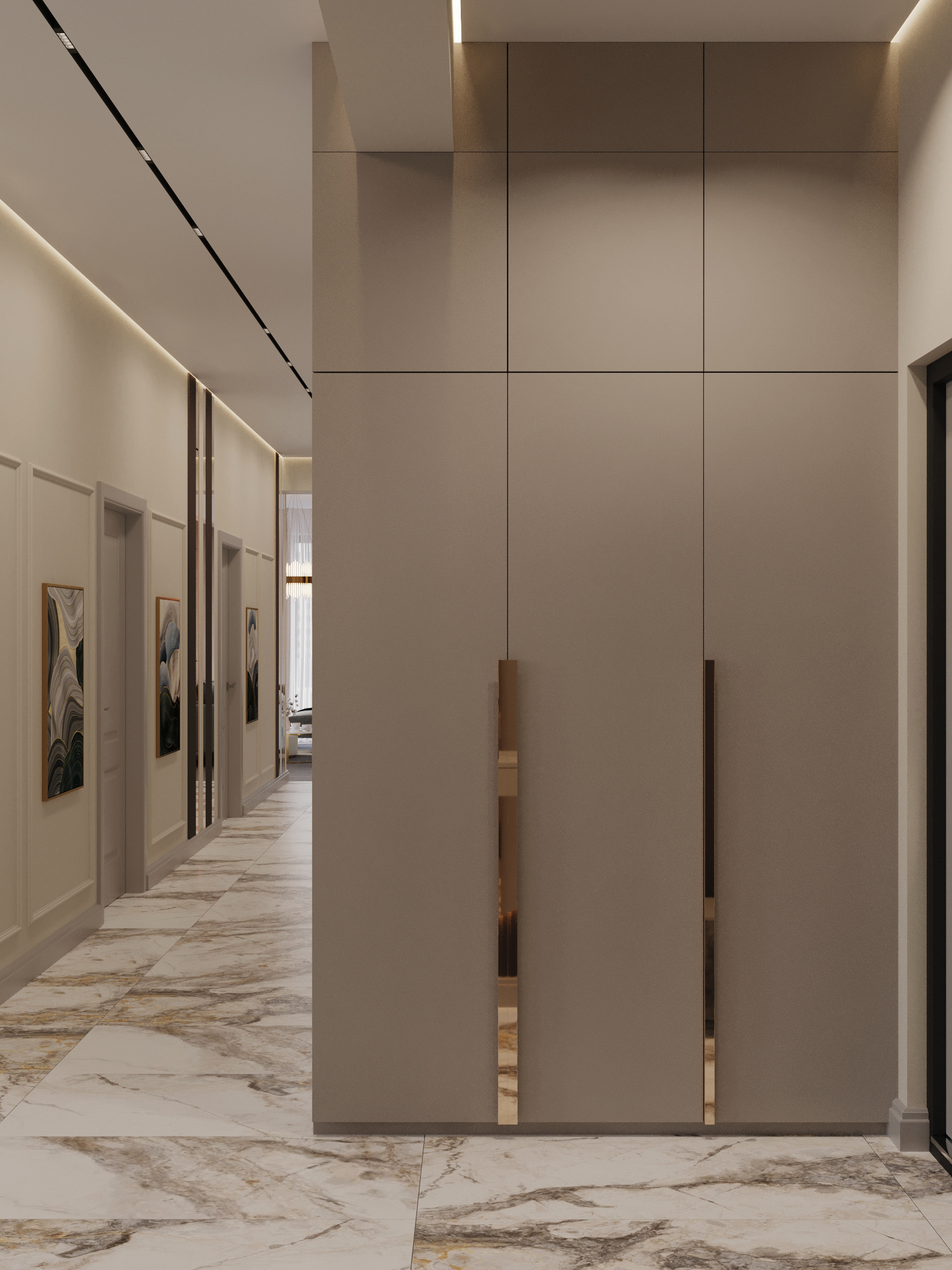 Современный интерьер квартиры 116 м² для молодой семьи в Москве