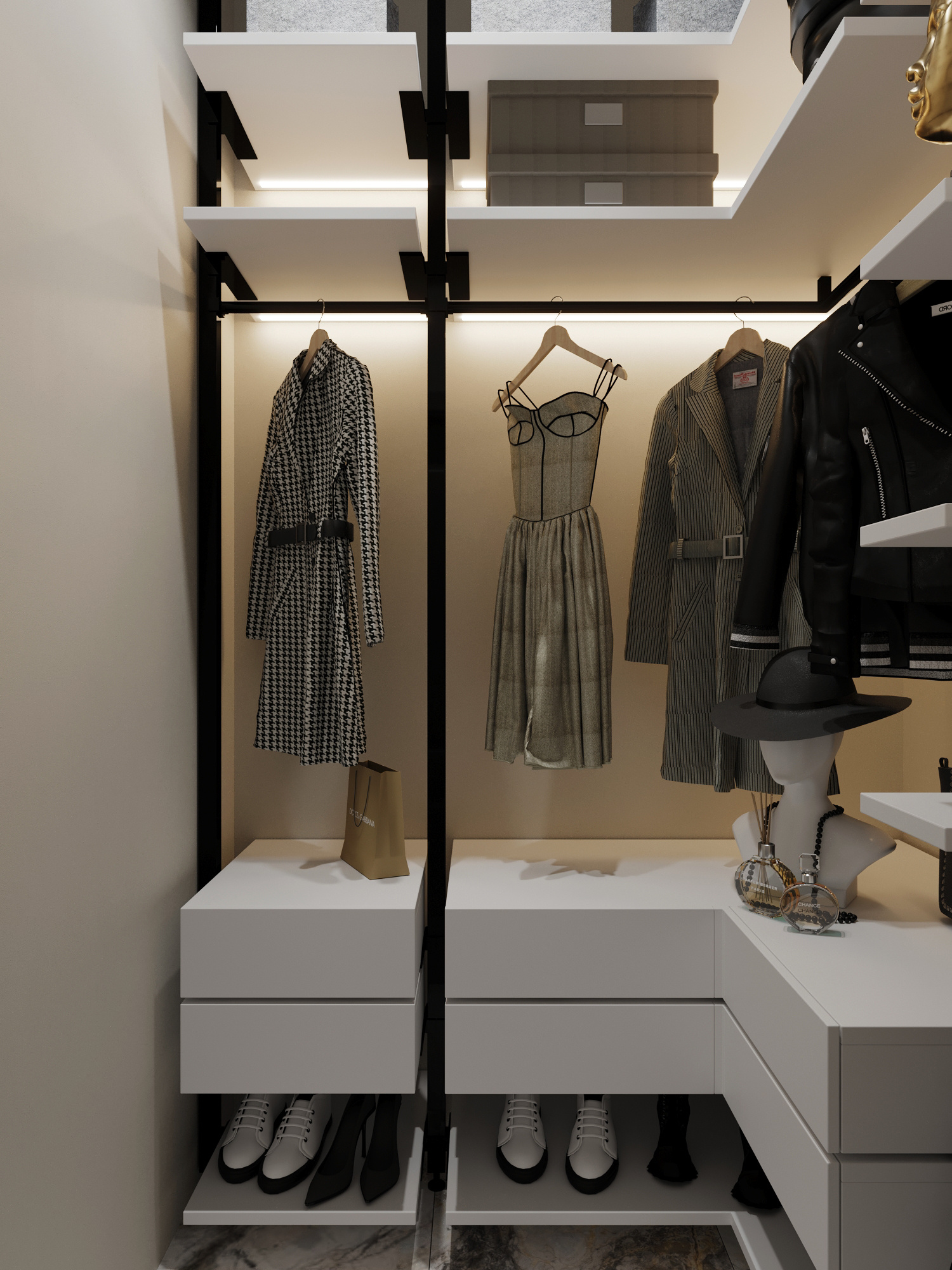 Современный интерьер квартиры 116 м² для молодой семьи в Москве