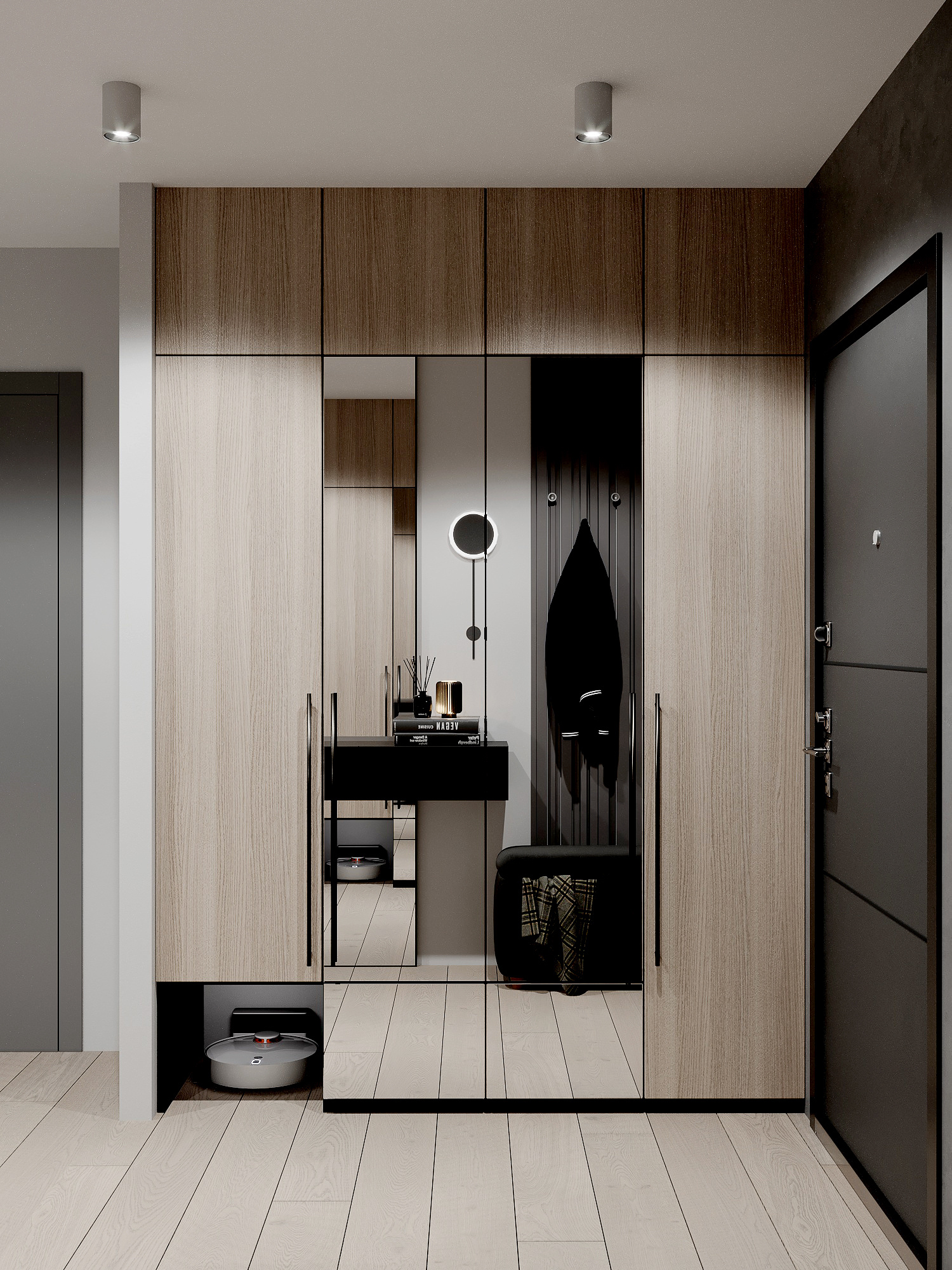 Функциональный интерьер квартиры 75 м² для семьи в Москве