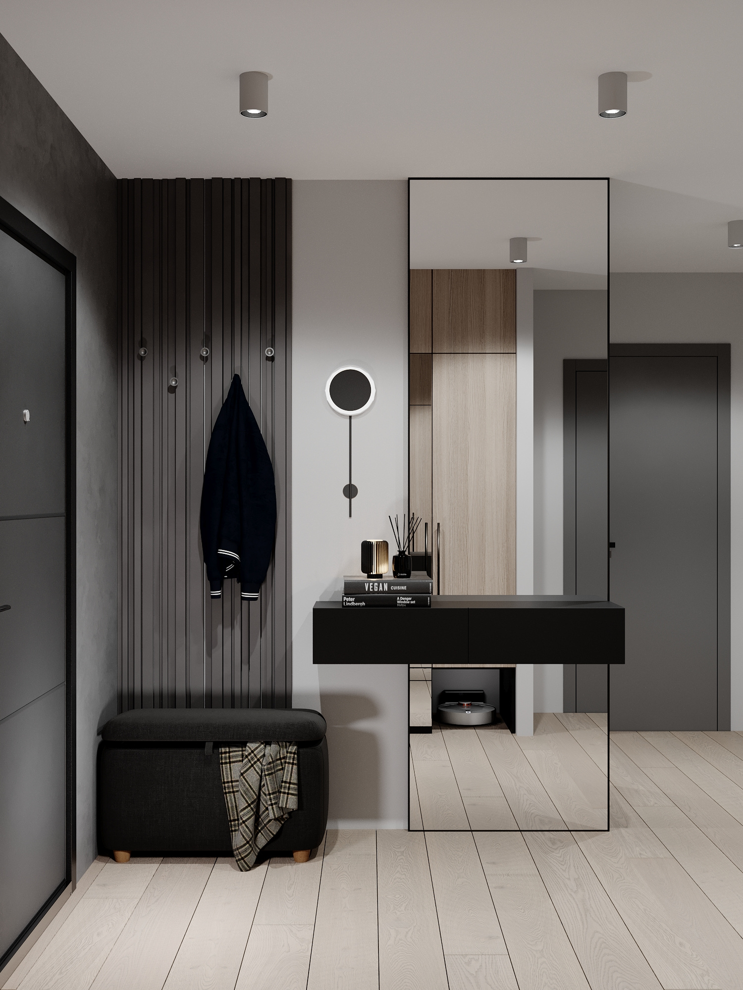 Функциональный интерьер квартиры 75 м² для семьи в Москве