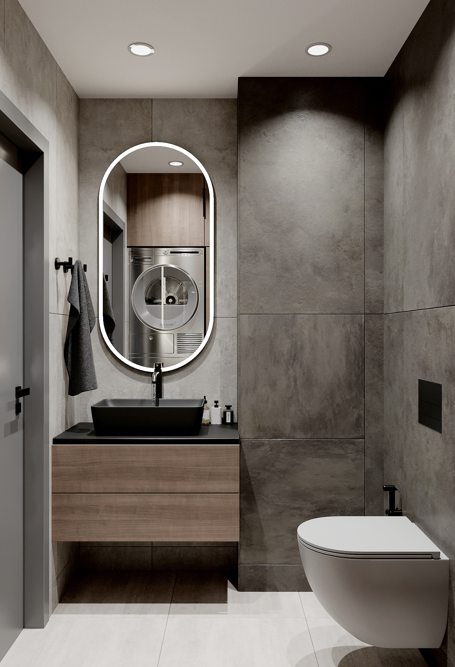 Функциональный интерьер квартиры 75 м² для семьи в Москве