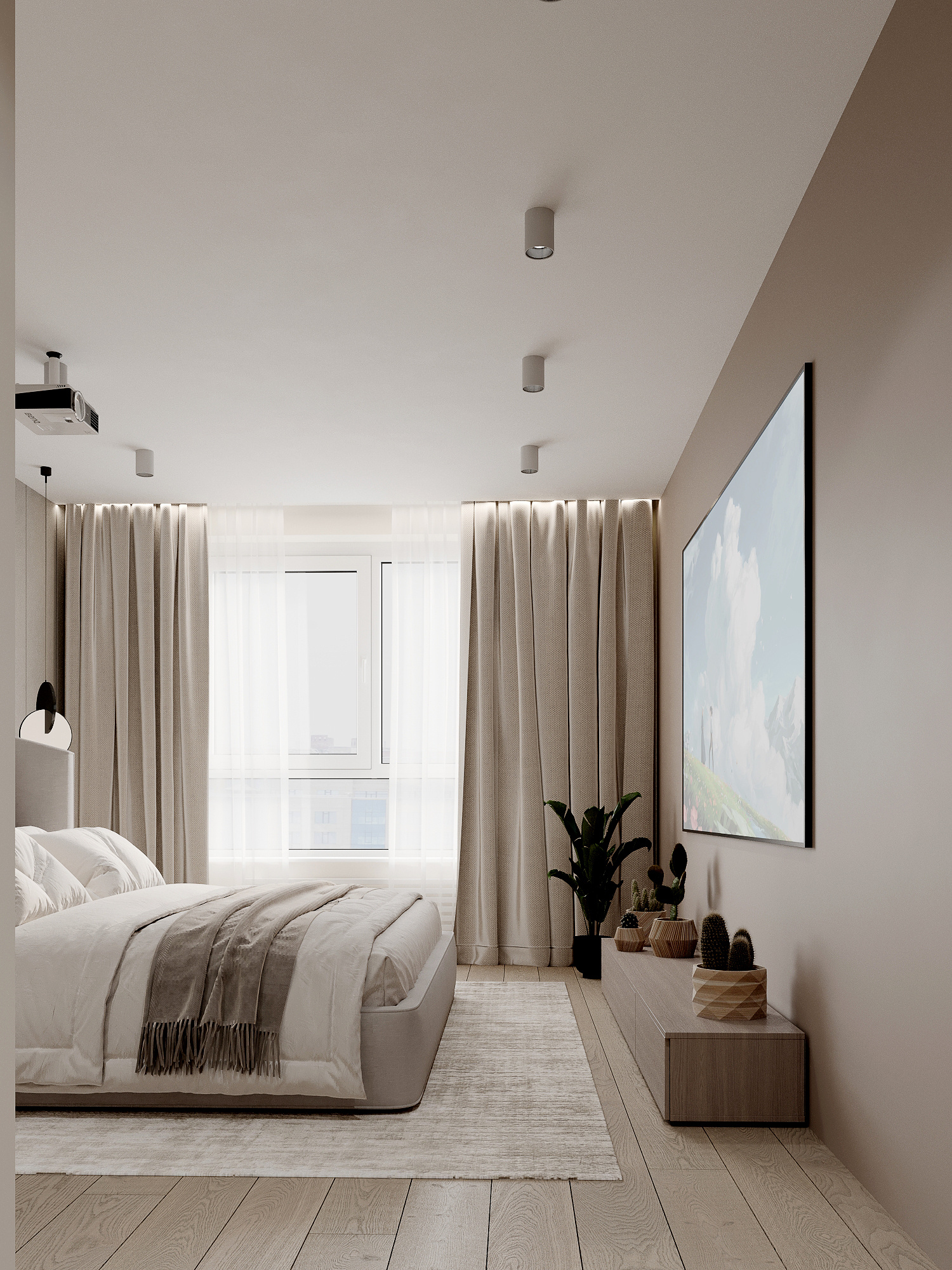 Функциональный интерьер квартиры 75 м² для семьи в Москве