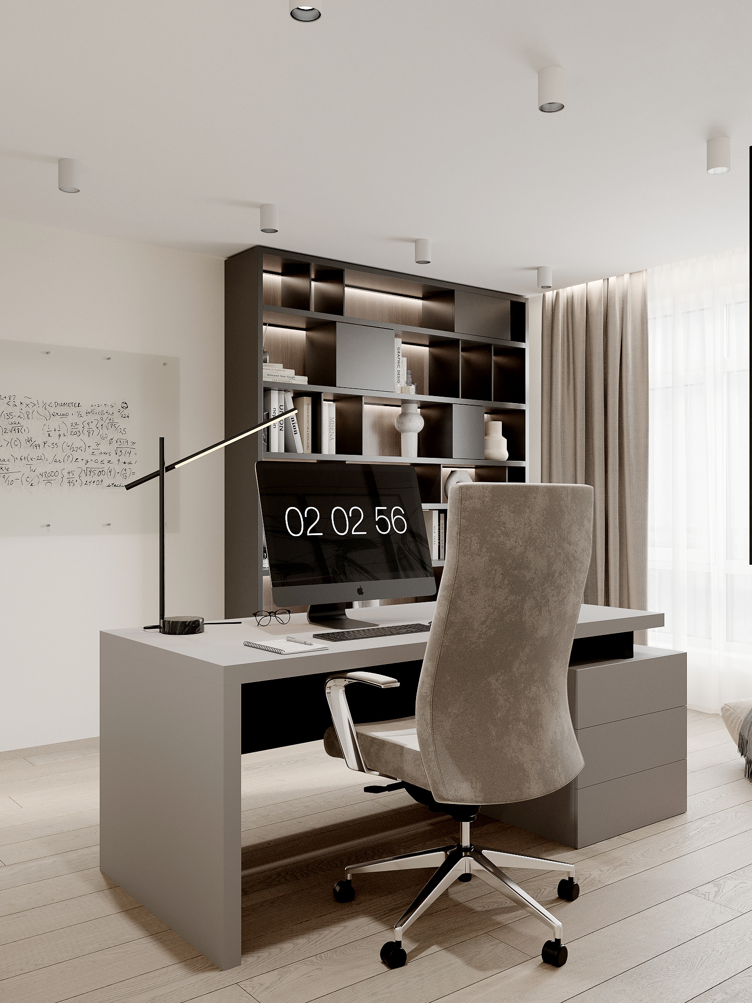 Функциональный интерьер квартиры 75 м² для семьи в Москве