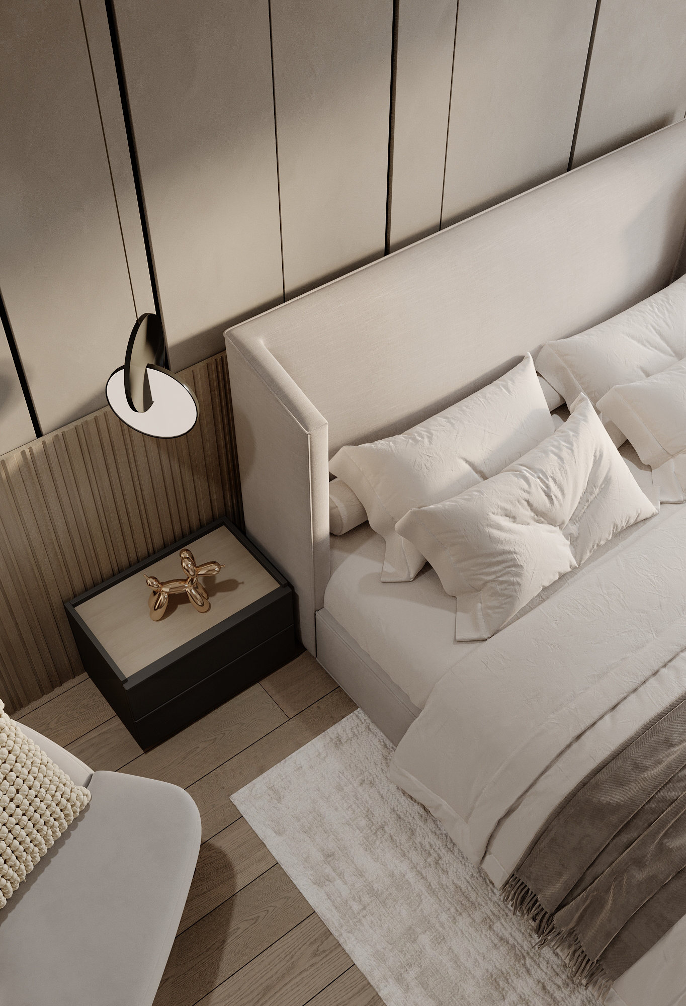 Функциональный интерьер квартиры 75 м² для семьи в Москве