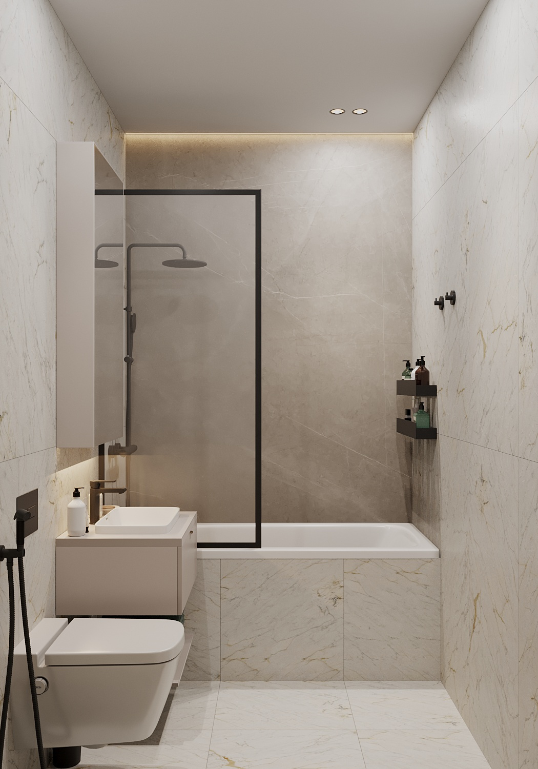 Элегантный интерьер квартиры  68 м² для двоих в Москве