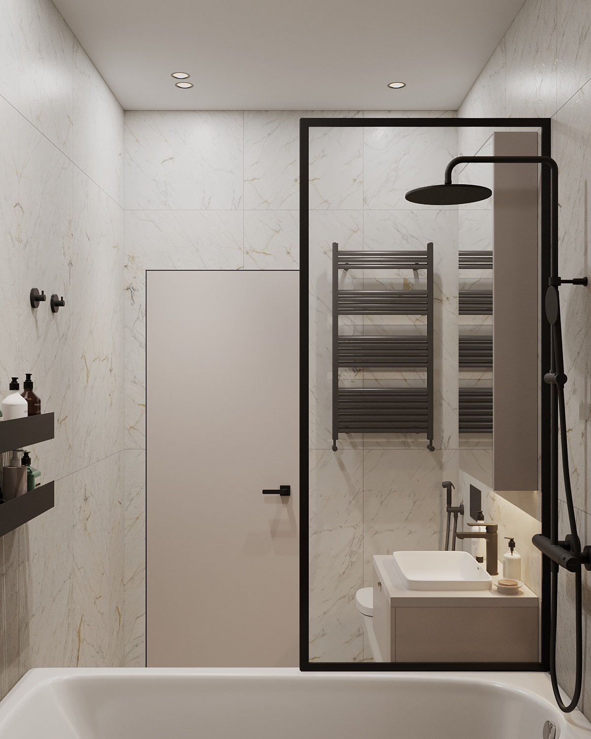 Элегантный интерьер квартиры  68 м² для двоих в Москве