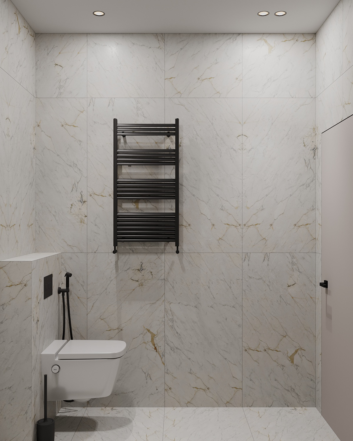 Элегантный интерьер квартиры  68 м² для двоих в Москве