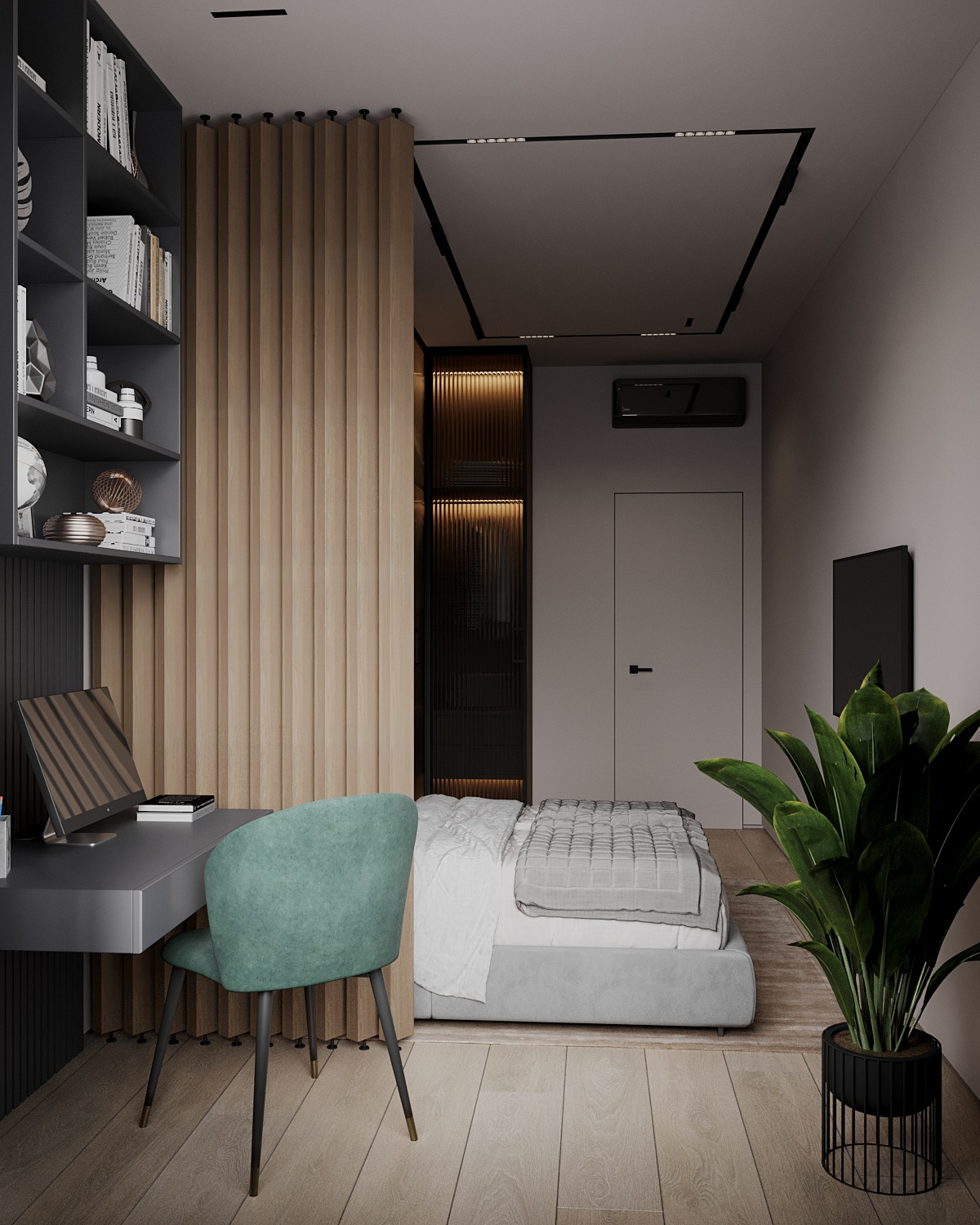 Элегантный интерьер квартиры  68 м² для двоих в Москве