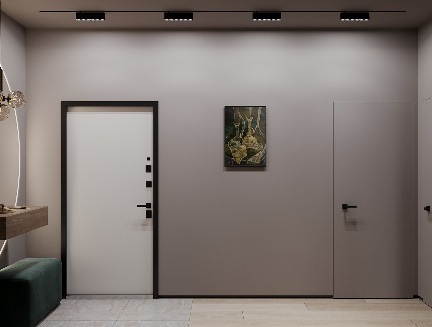 Элегантный интерьер квартиры  68 м² для двоих в Москве