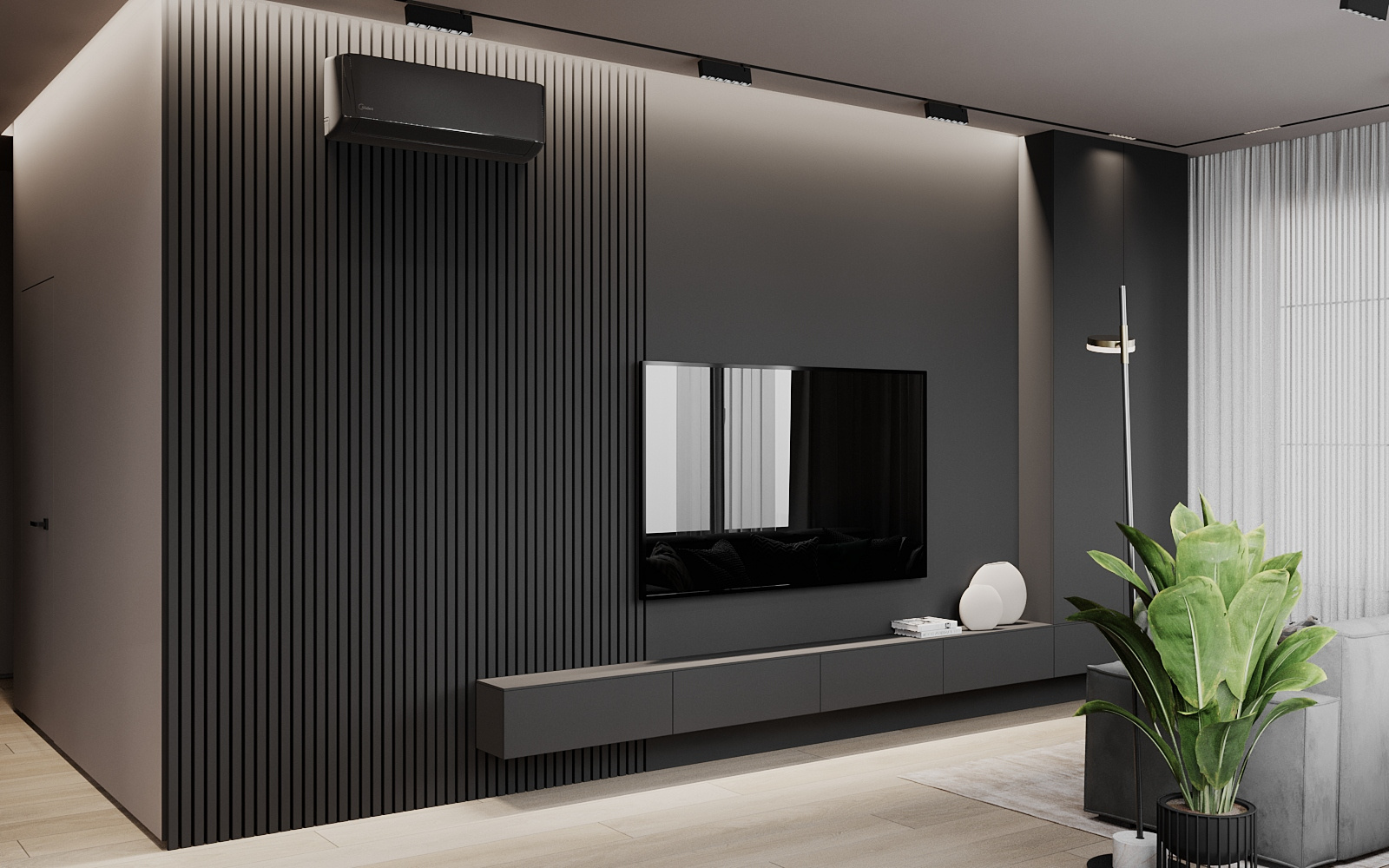 Элегантный интерьер квартиры  68 м² для двоих в Москве