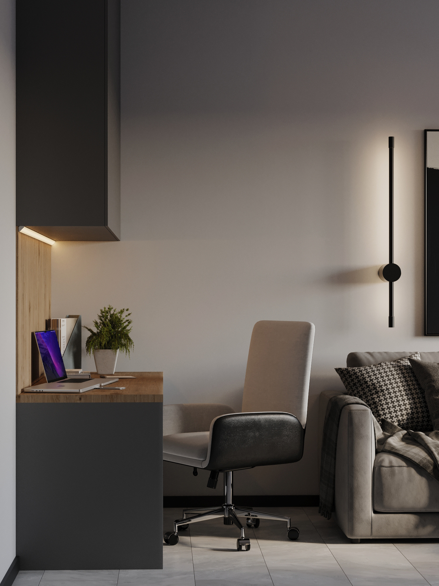 Лаконичный интерьер для молодой семьи в Москве