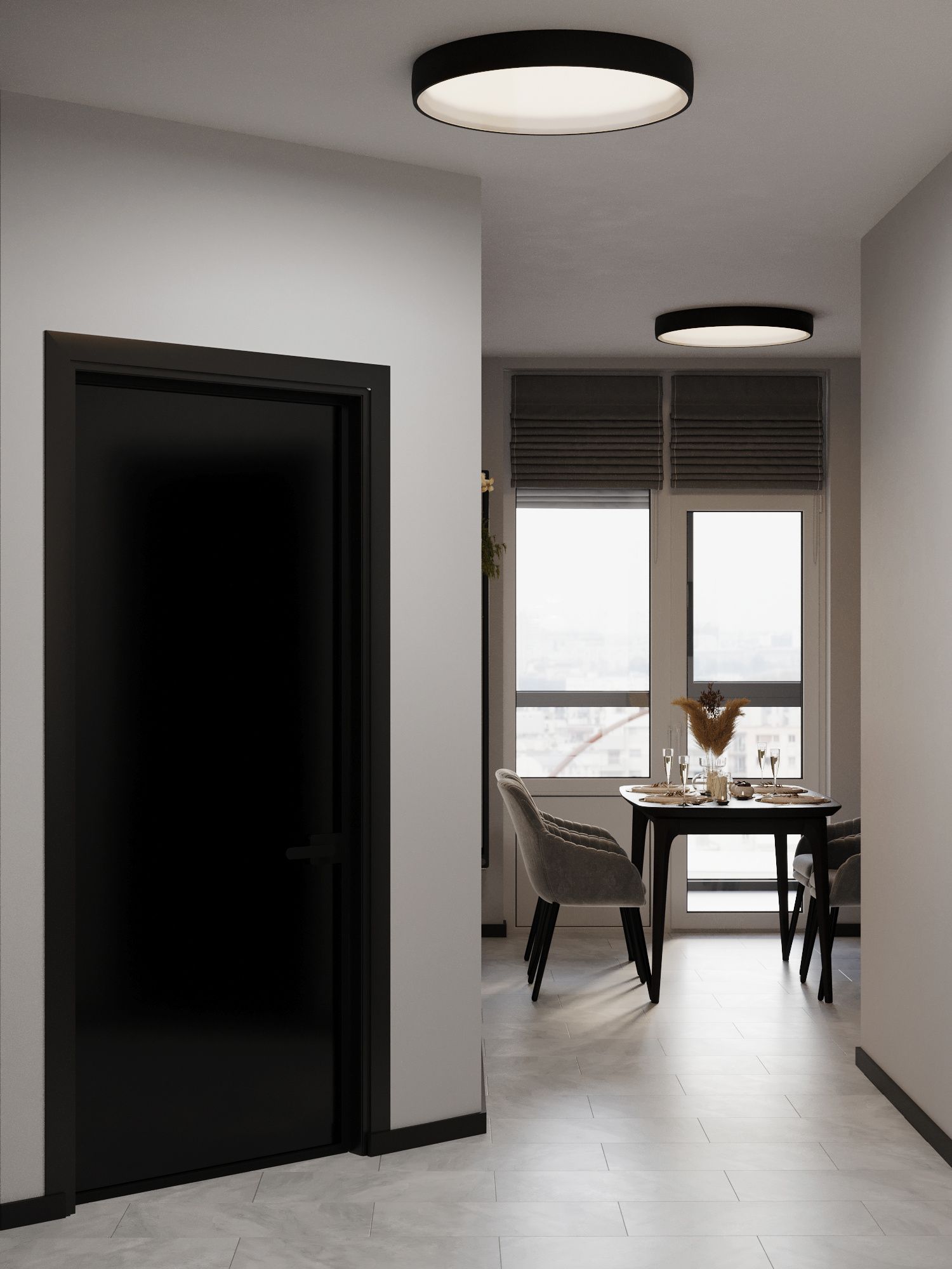 Лаконичный интерьер для молодой семьи в Москве