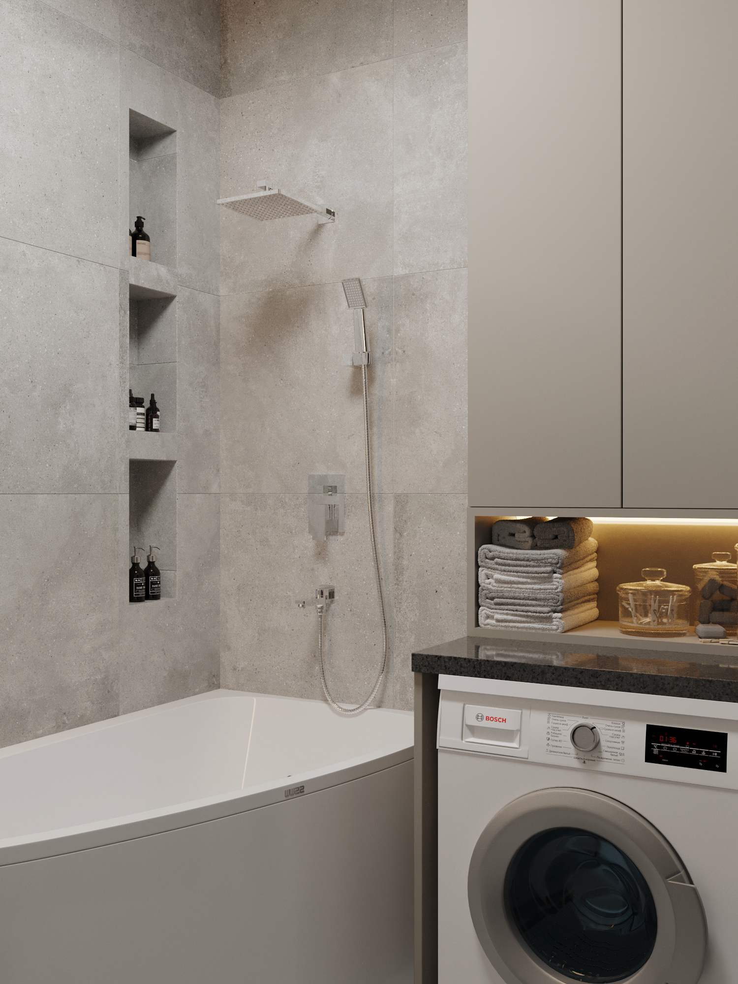 Лаконичный интерьер для молодой семьи в Москве