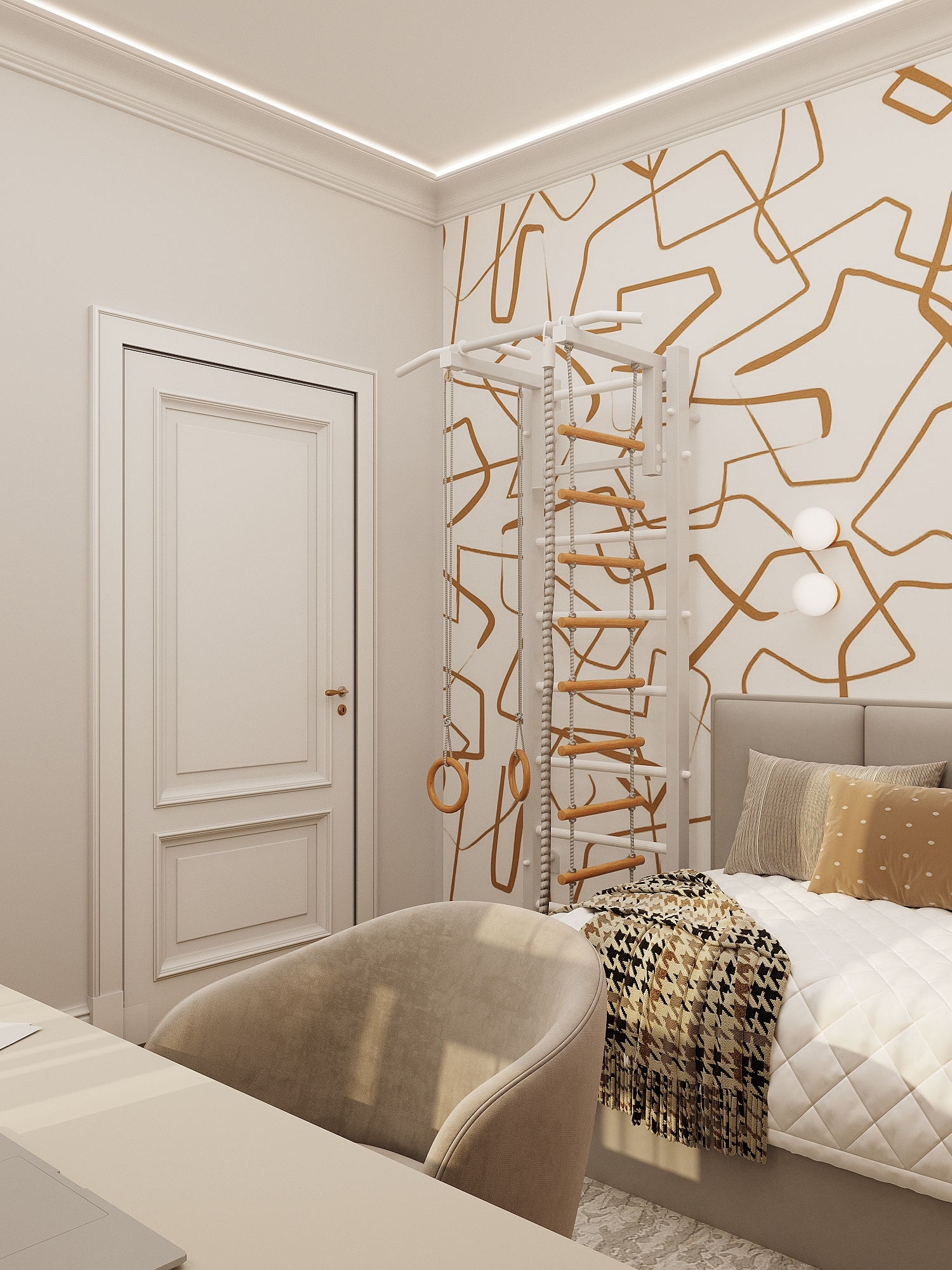 Минималистичный интерьер квартиры для семьи в Москве