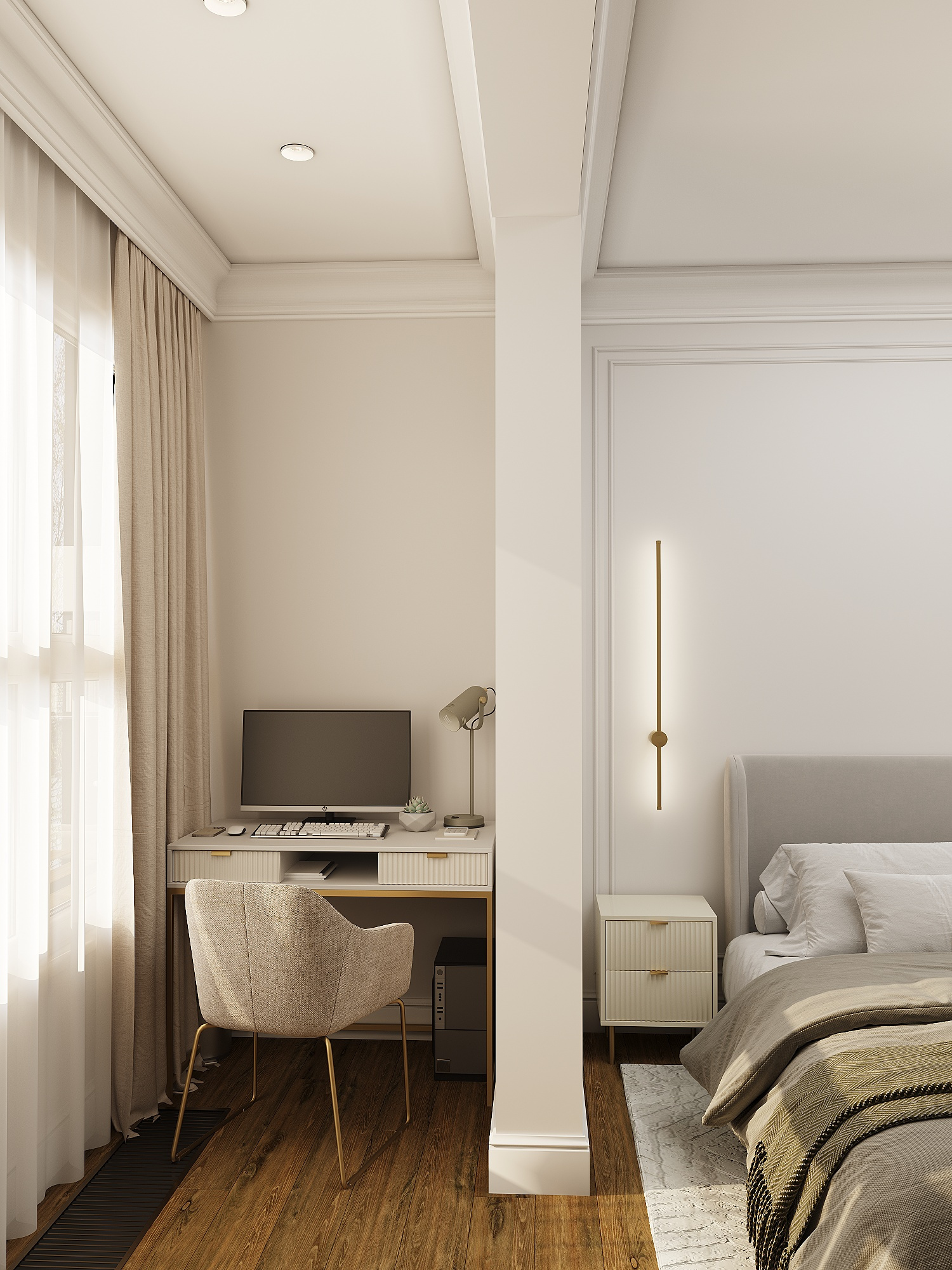 Минималистичный интерьер квартиры для семьи в Москве