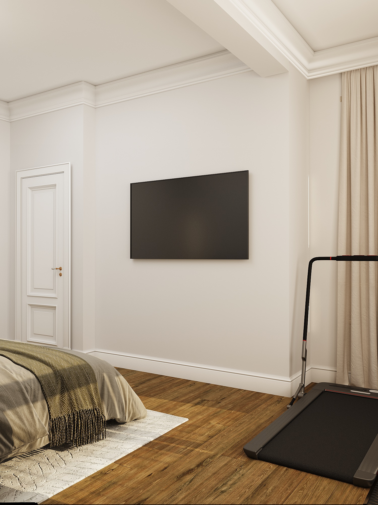 Минималистичный интерьер квартиры для семьи в Москве