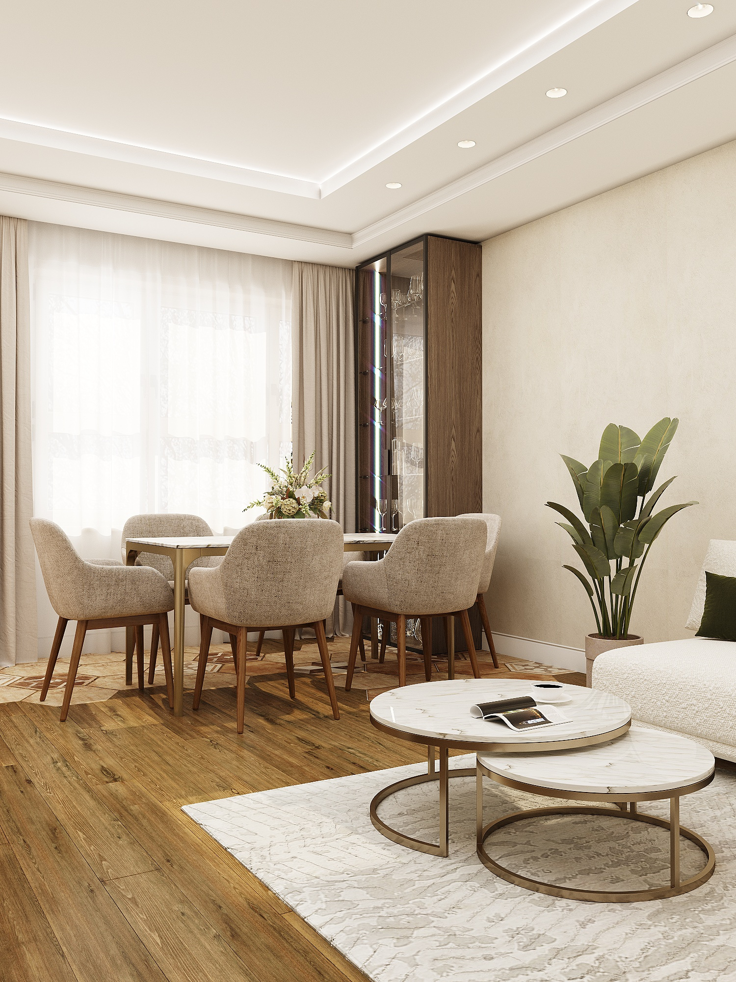 Минималистичный интерьер квартиры для семьи в Москве