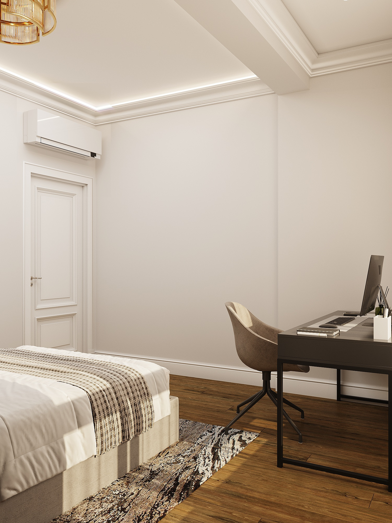 Минималистичный интерьер квартиры для семьи в Москве