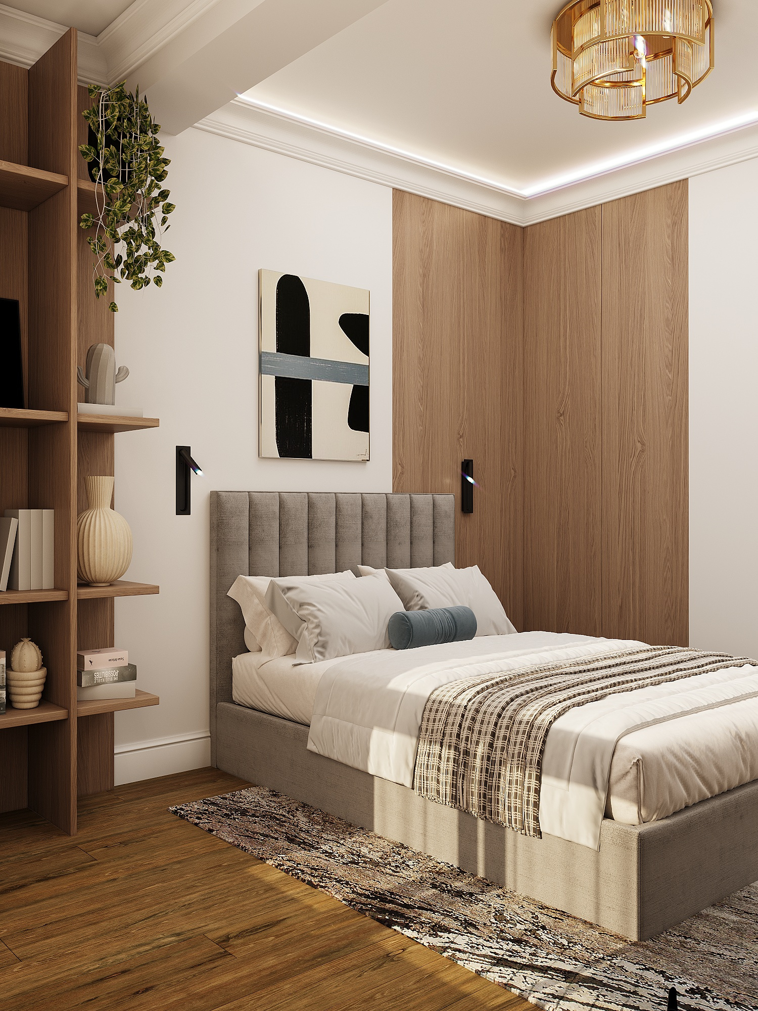 Минималистичный интерьер квартиры для семьи в Москве