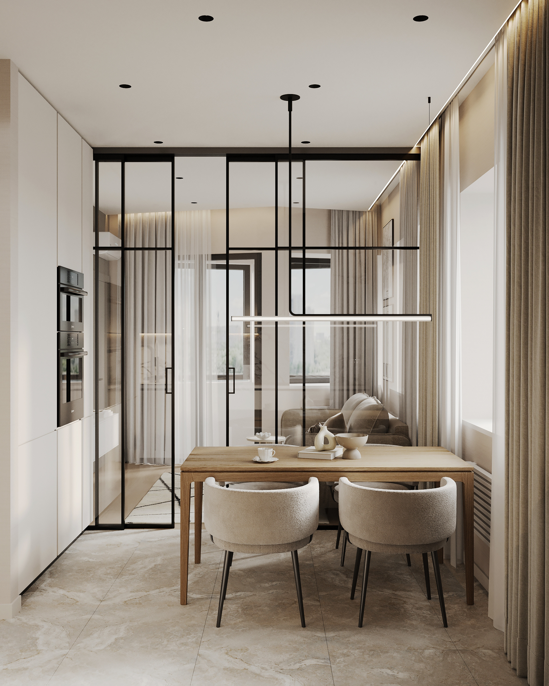 Функциональный ремонт современной квартиры для семьи