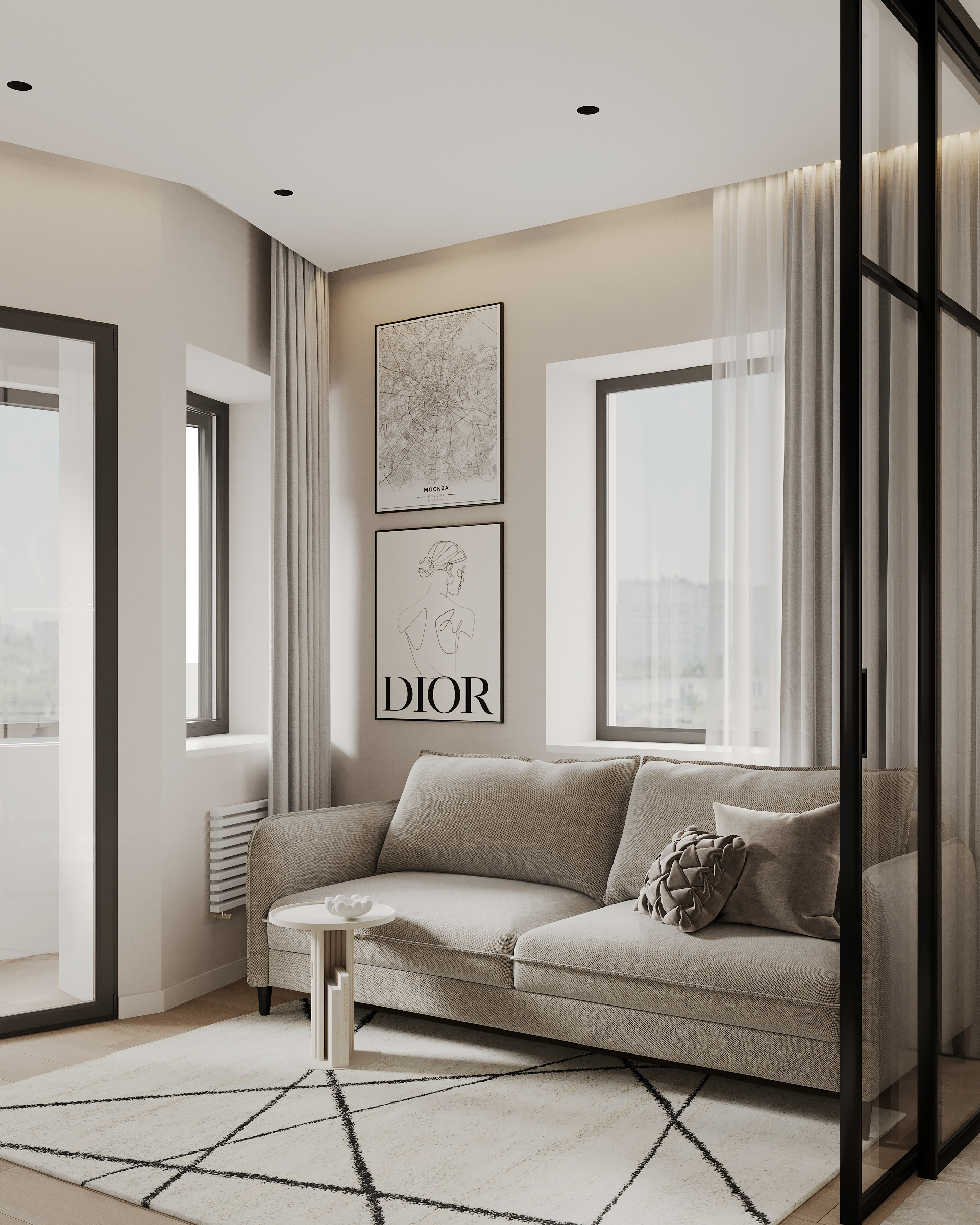 Функциональный ремонт современной квартиры для семьи