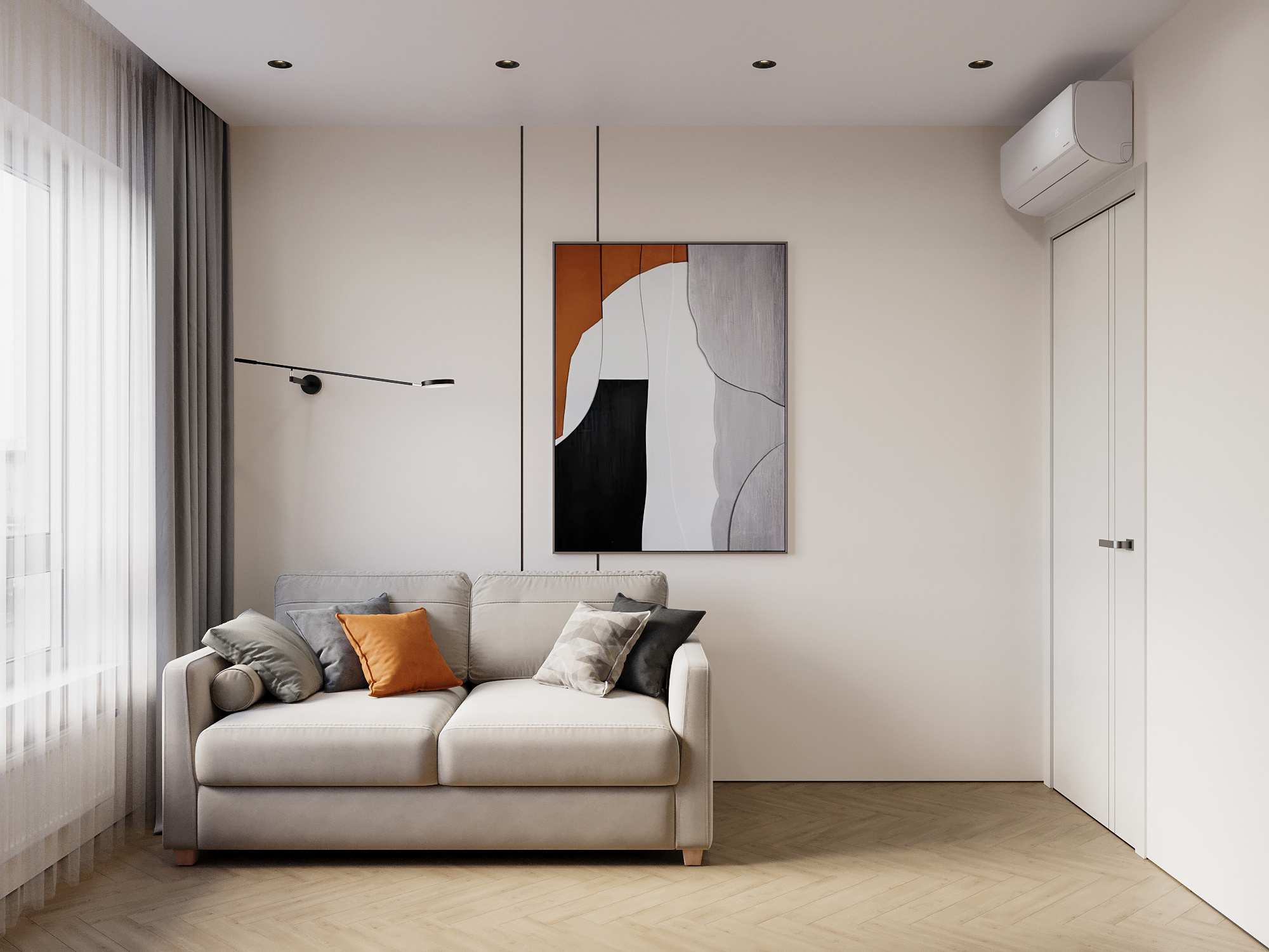 Современный проект квартиры для семьи с детьми