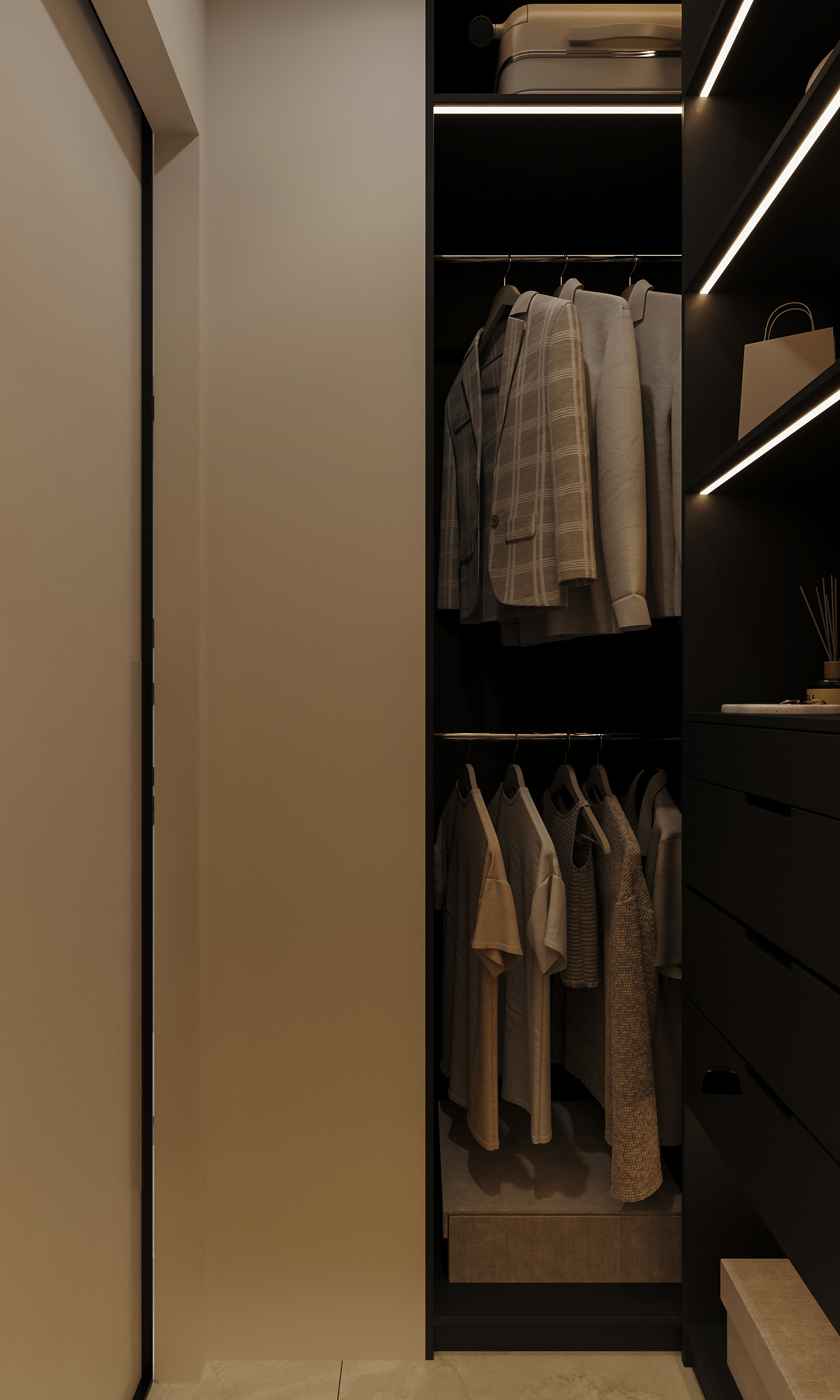 Современный проект квартиры для семьи с детьми