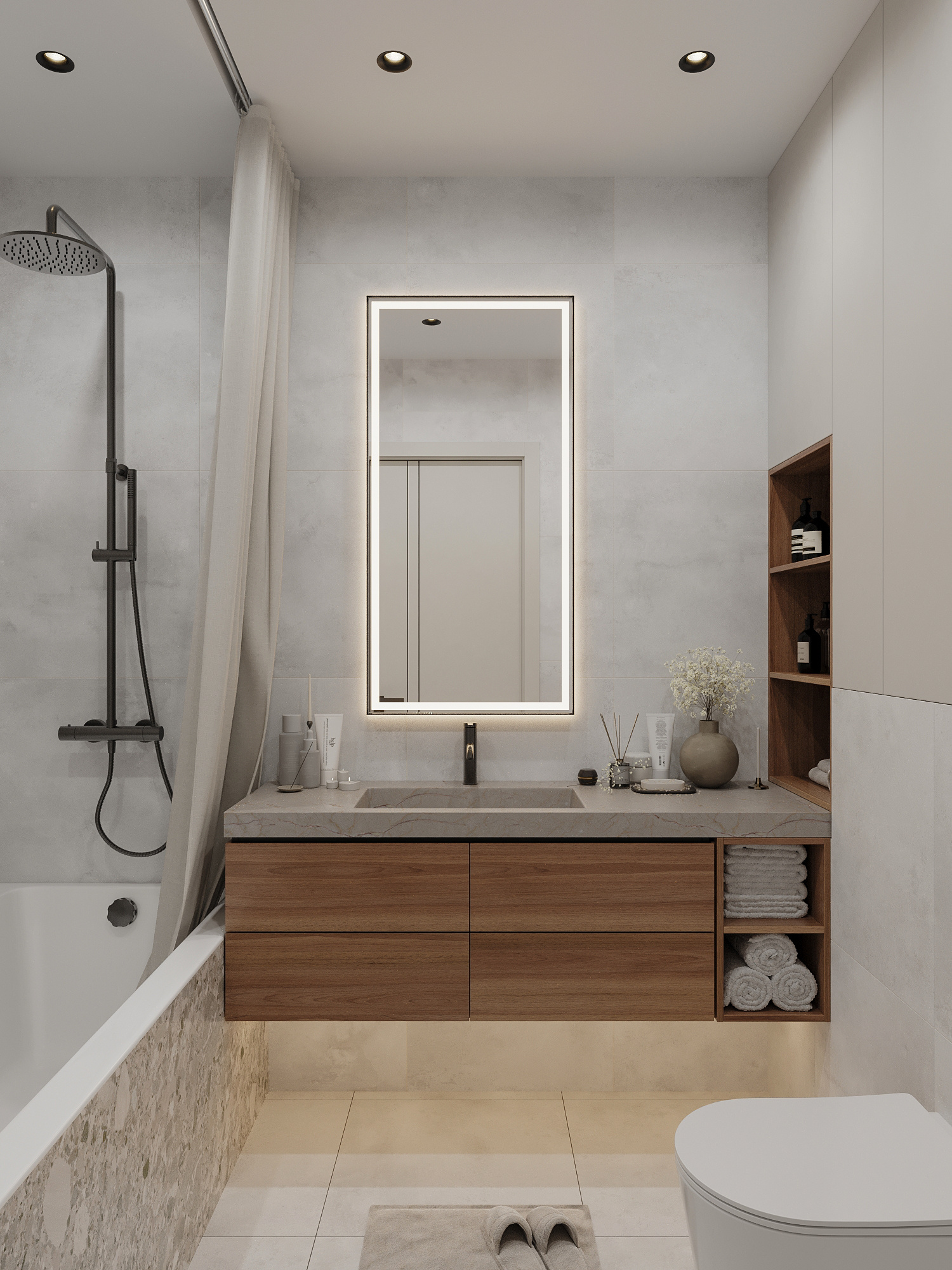 Современный проект квартиры для семьи с детьми