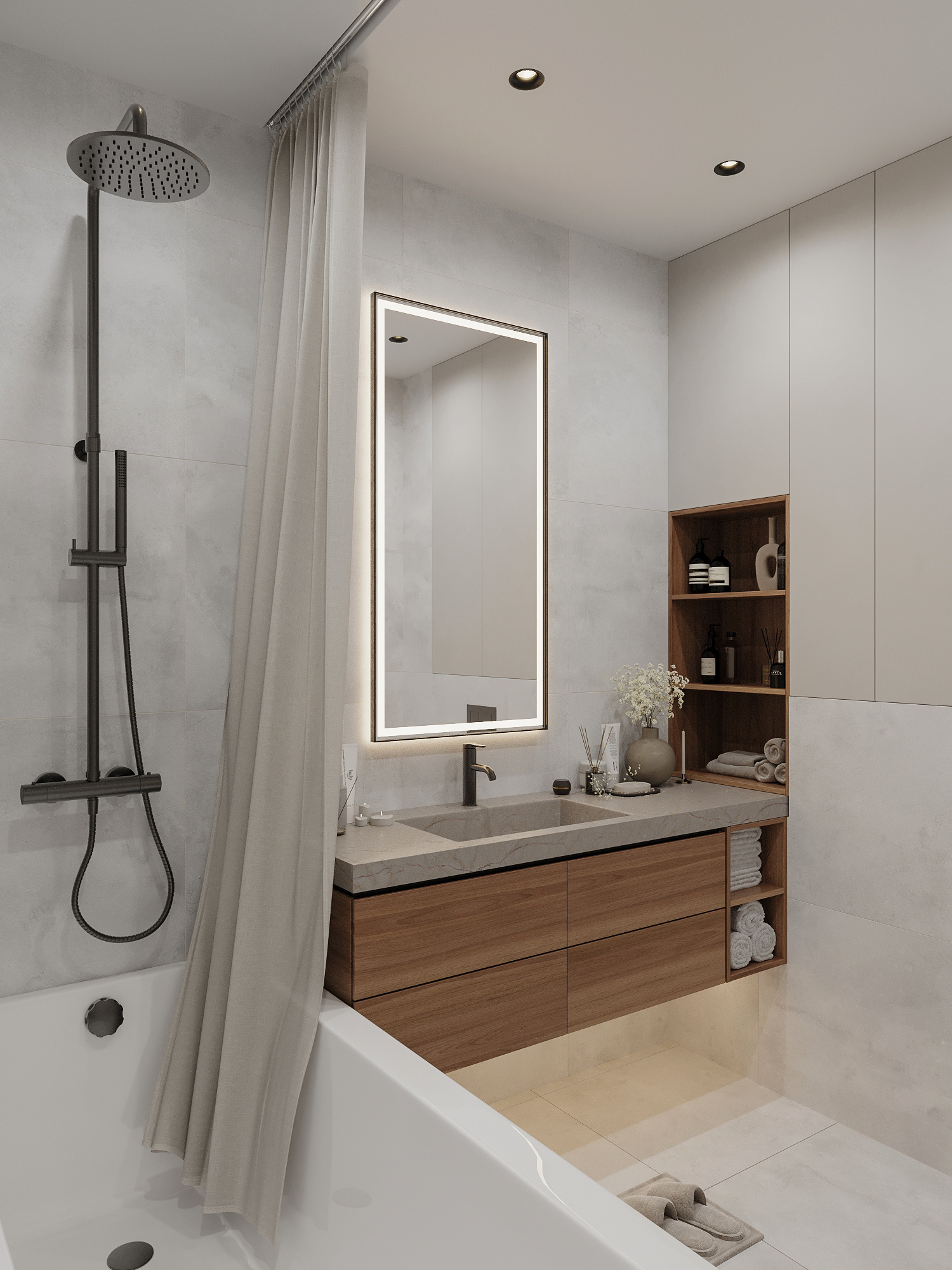 Современный проект квартиры для семьи с детьми