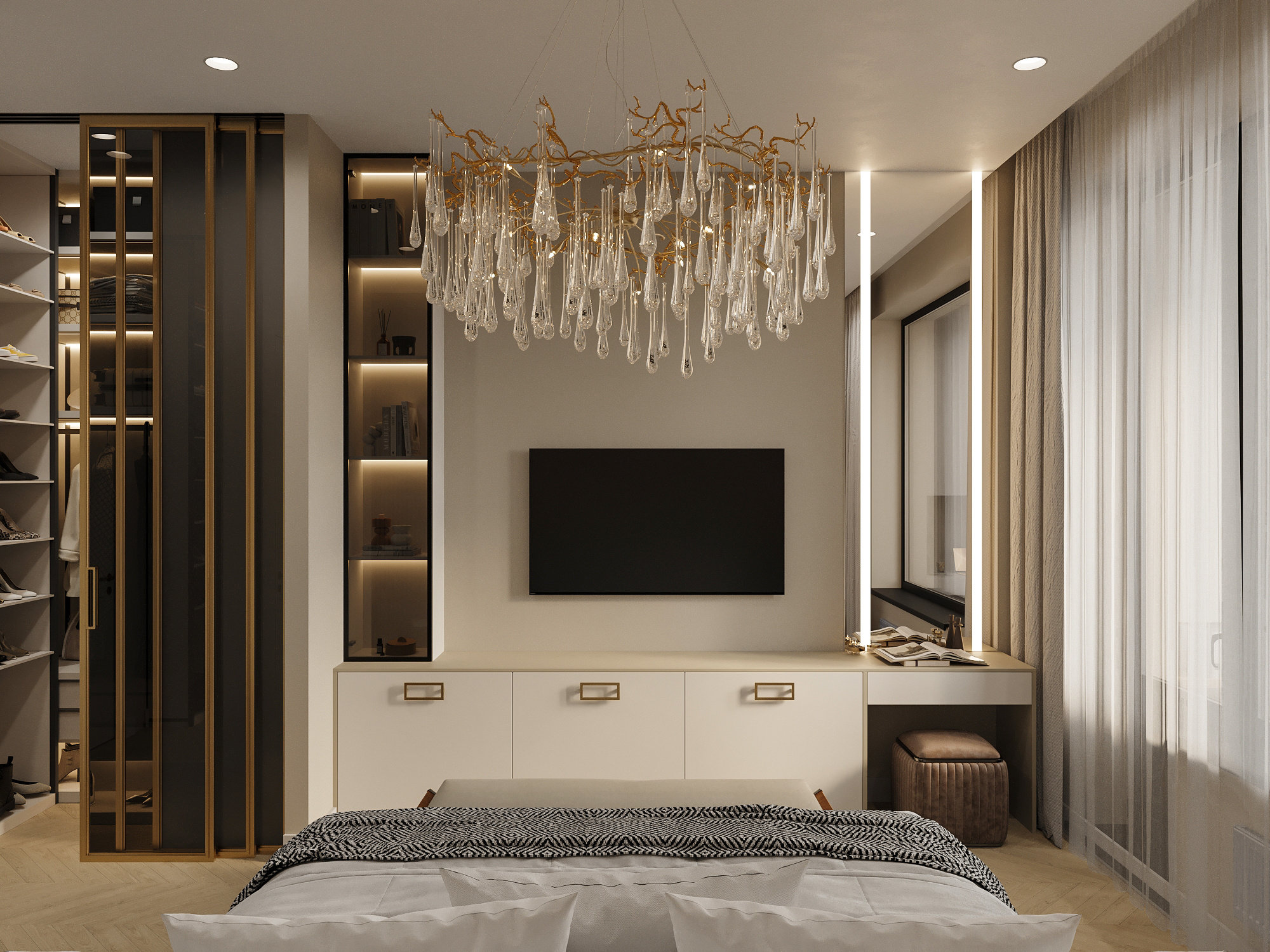 Современный интерьер для семьи с двумя детьми в ЖК бизнес-класса