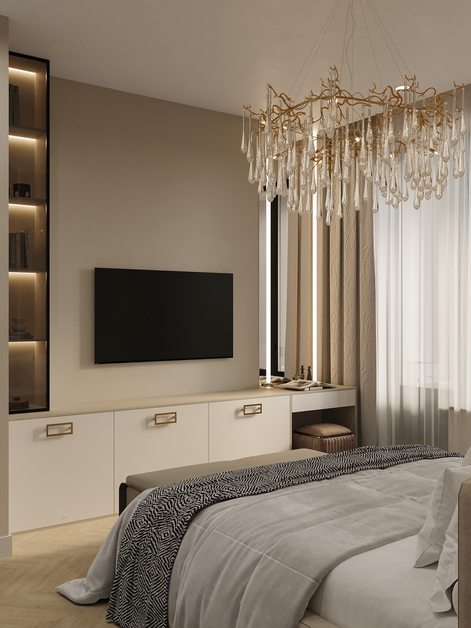 Современный интерьер для семьи с двумя детьми в ЖК бизнес-класса