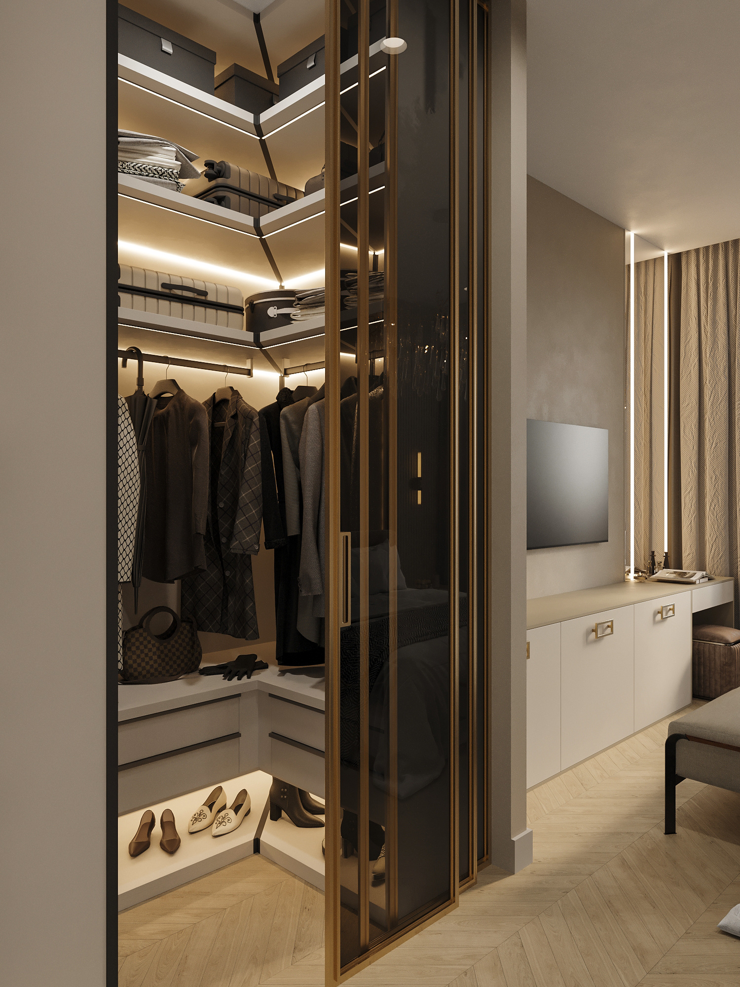 Современный интерьер для семьи с двумя детьми в ЖК бизнес-класса